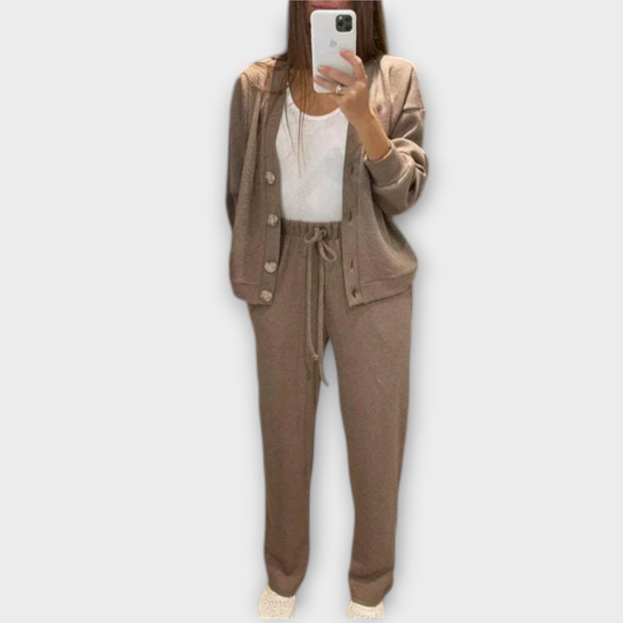 Chantal | Cardigan og Bukse Sett