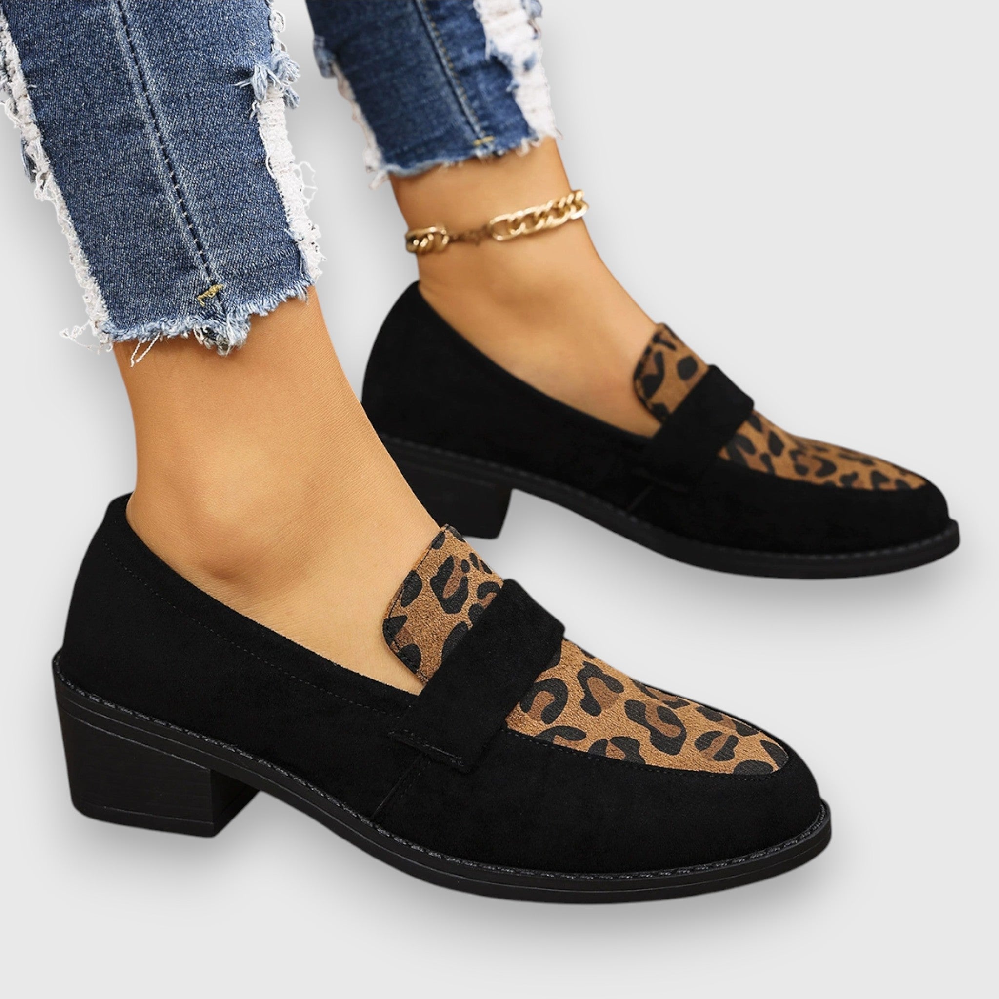 Brunika | Leopard Loafers