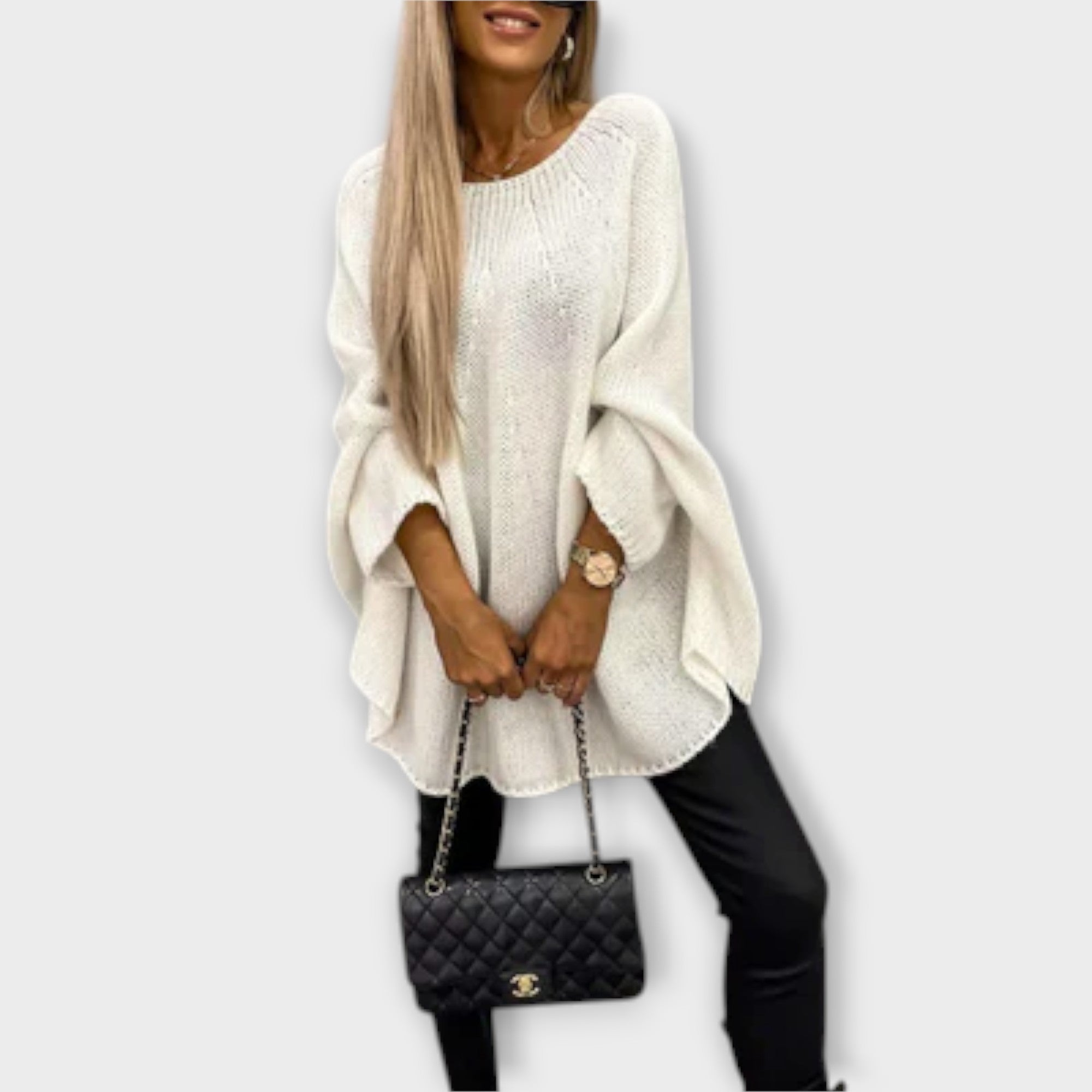 Isabelle | Stilig Damegenser med Rund Hals