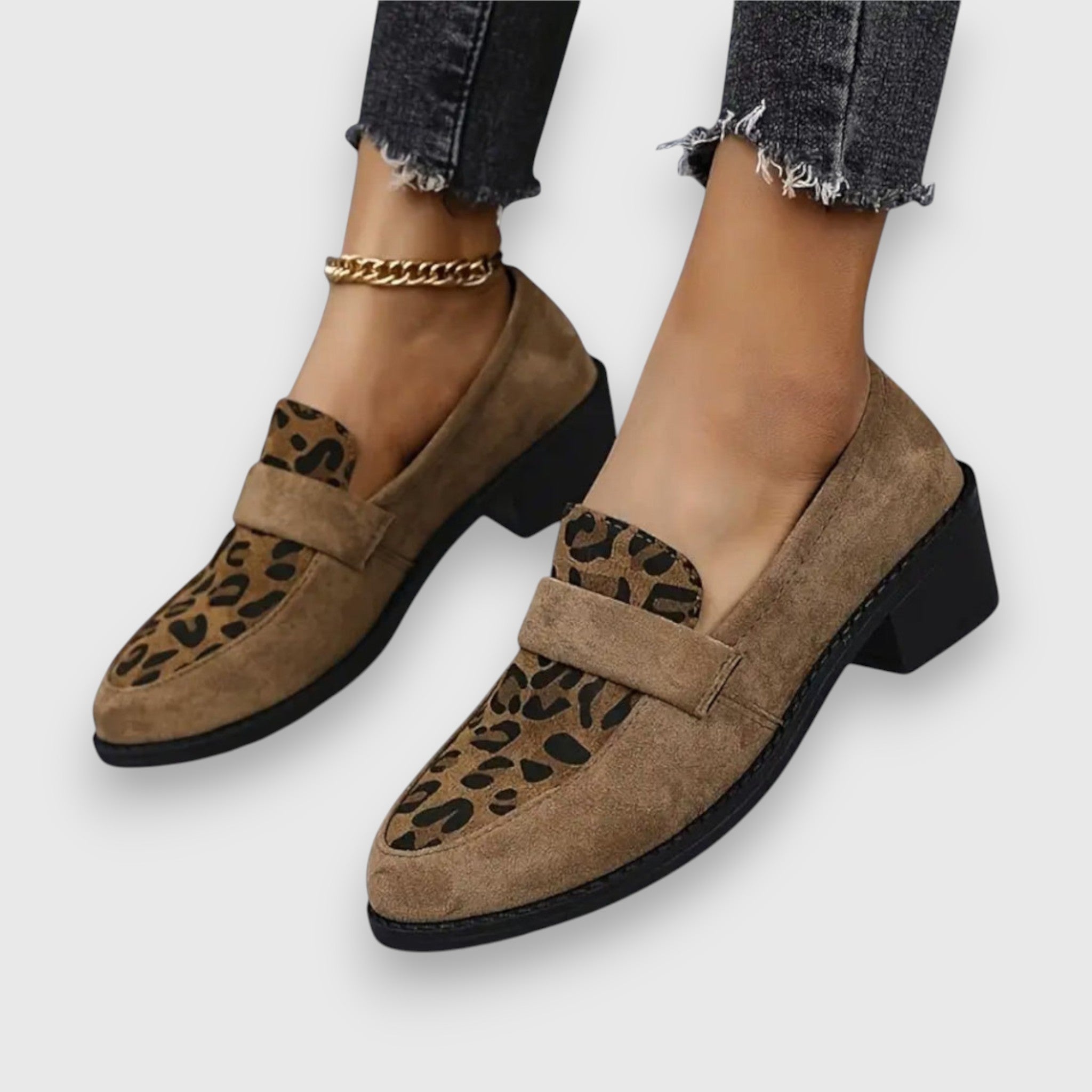 Brunika | Leopard Loafers
