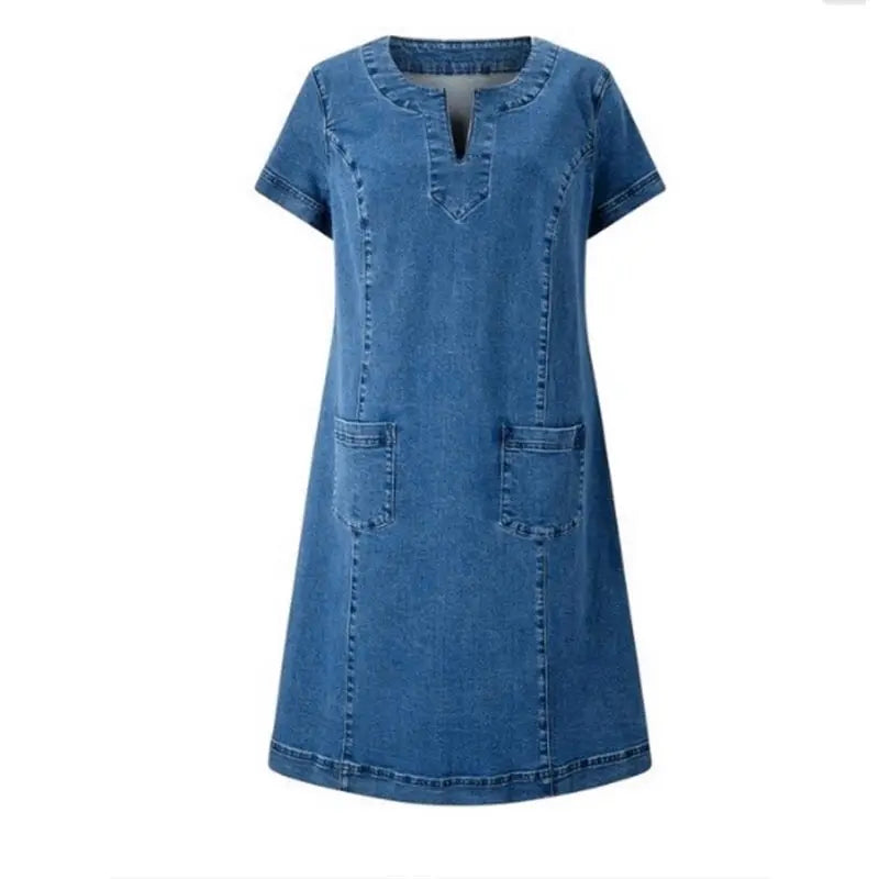 Åsne | A-linje Denimkjole