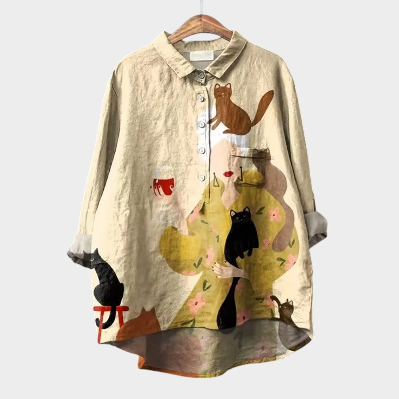 Kristine | Elegant vintagebluse
