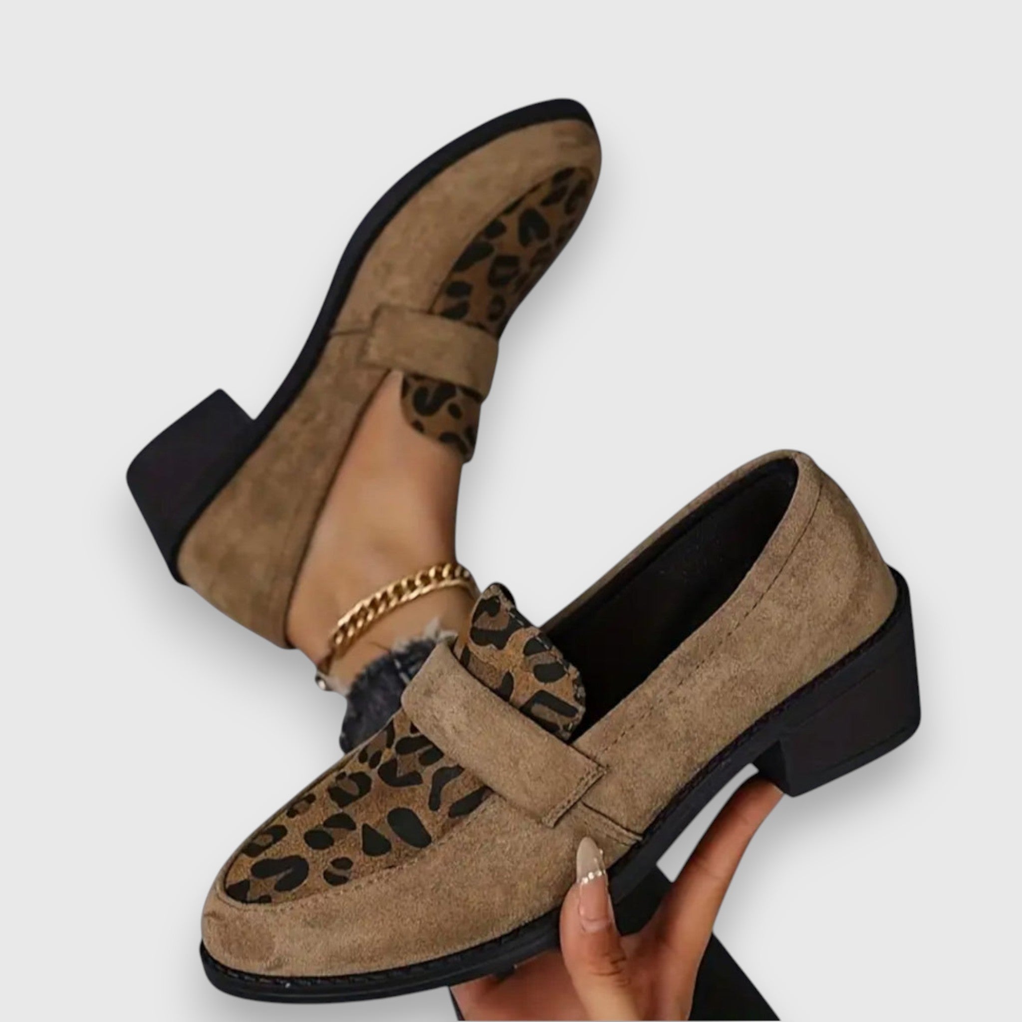 Brunika | Leopard Loafers