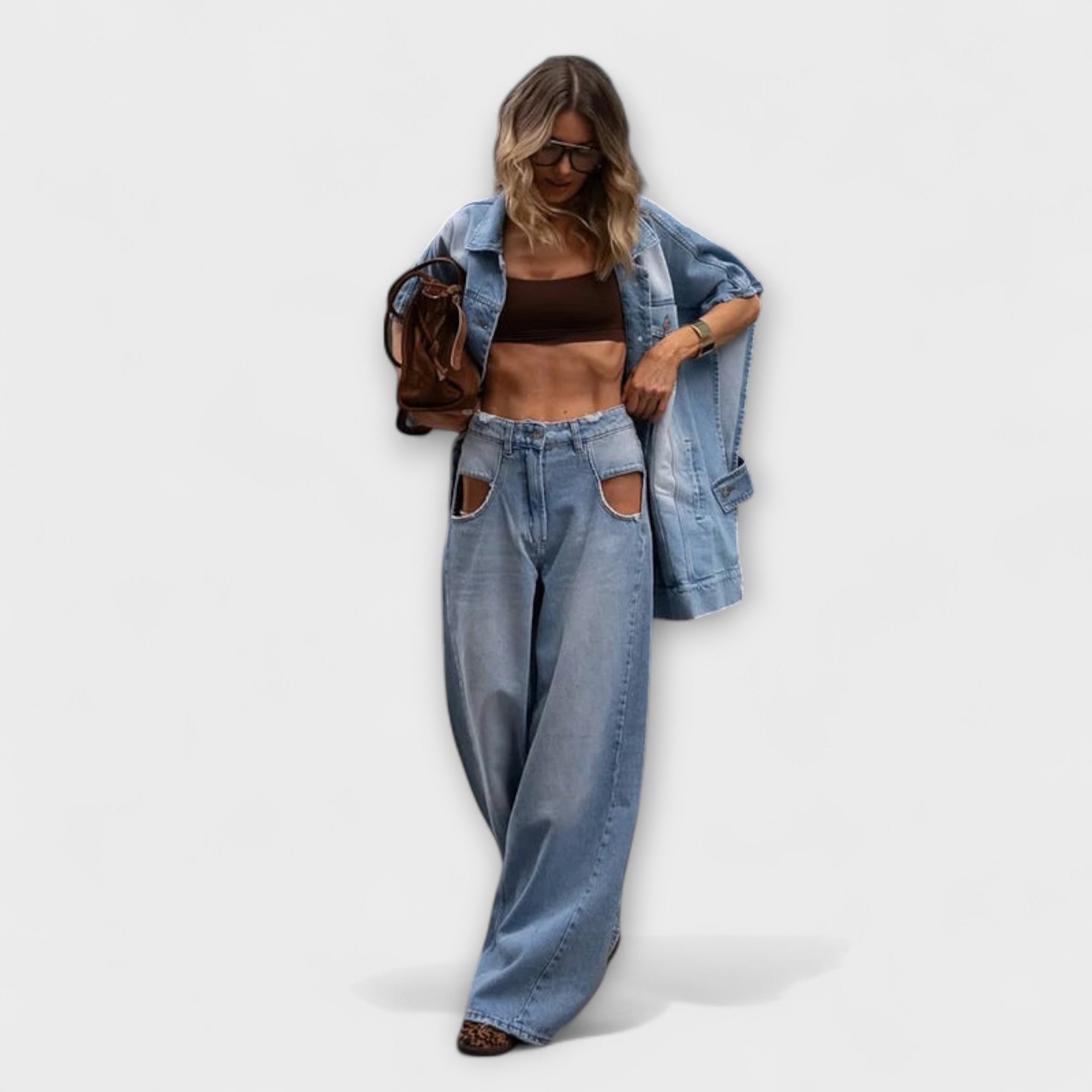 Blair | Løs|Passform Uten Ermer Denim Sett
