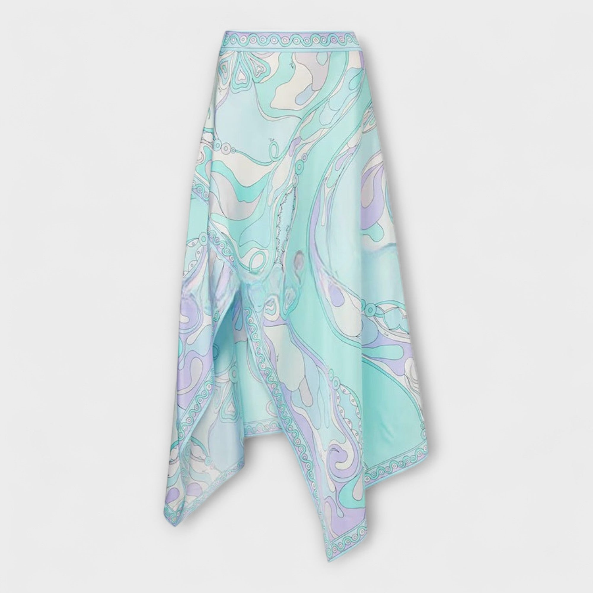 Everly | Halterneck Top og Asymmetrisk Midi Skjørt Sett