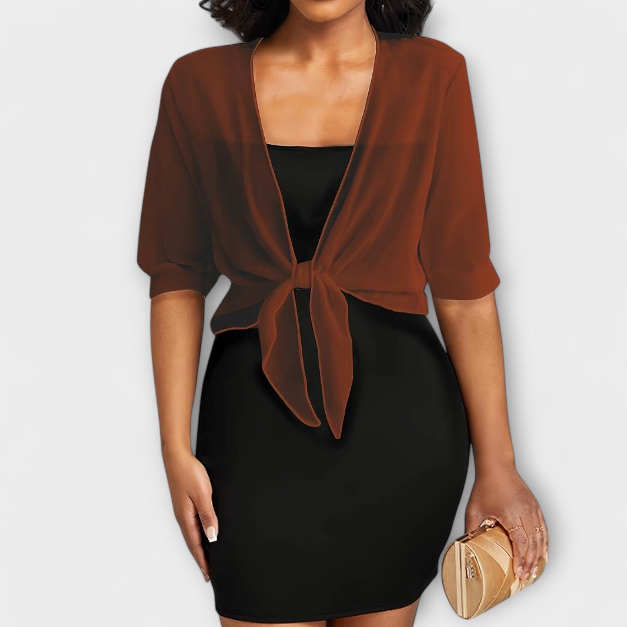 Olivia | Bluse med Åpen Front