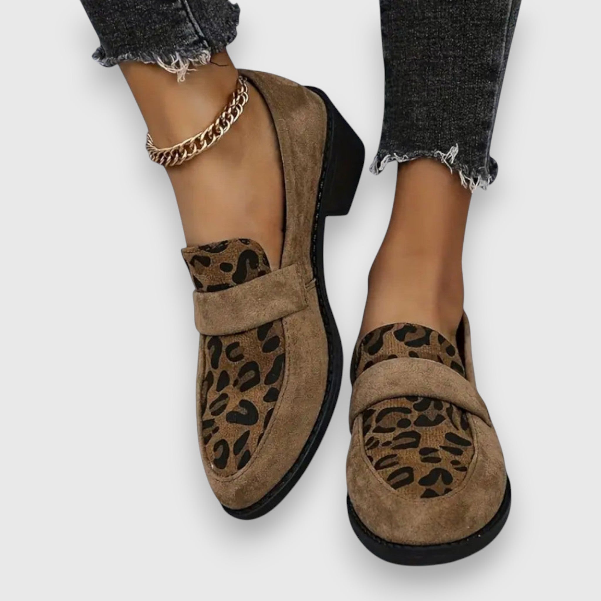 Brunika | Leopard Loafers