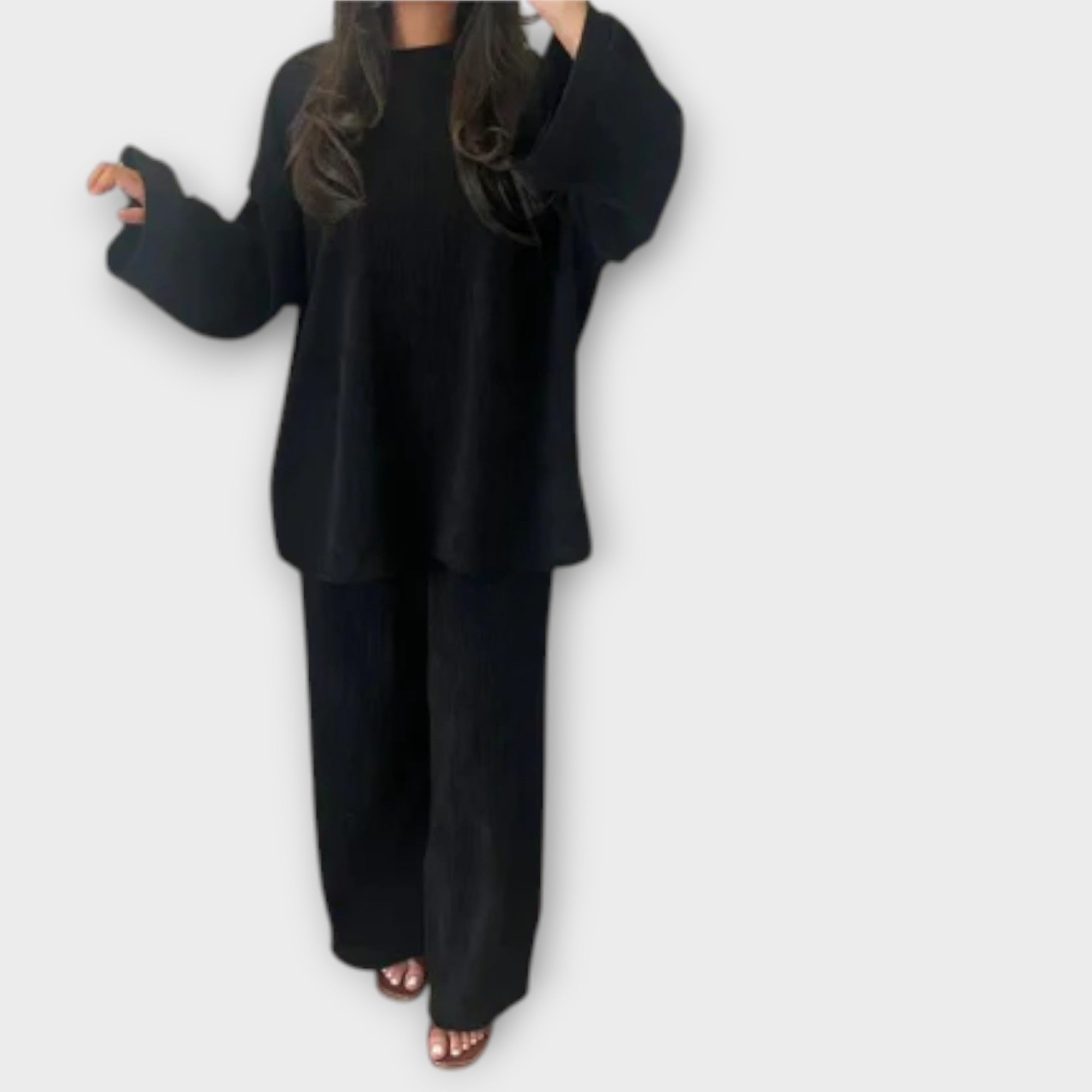 Ingrid | Plus Size Sett | Ribbet Stil