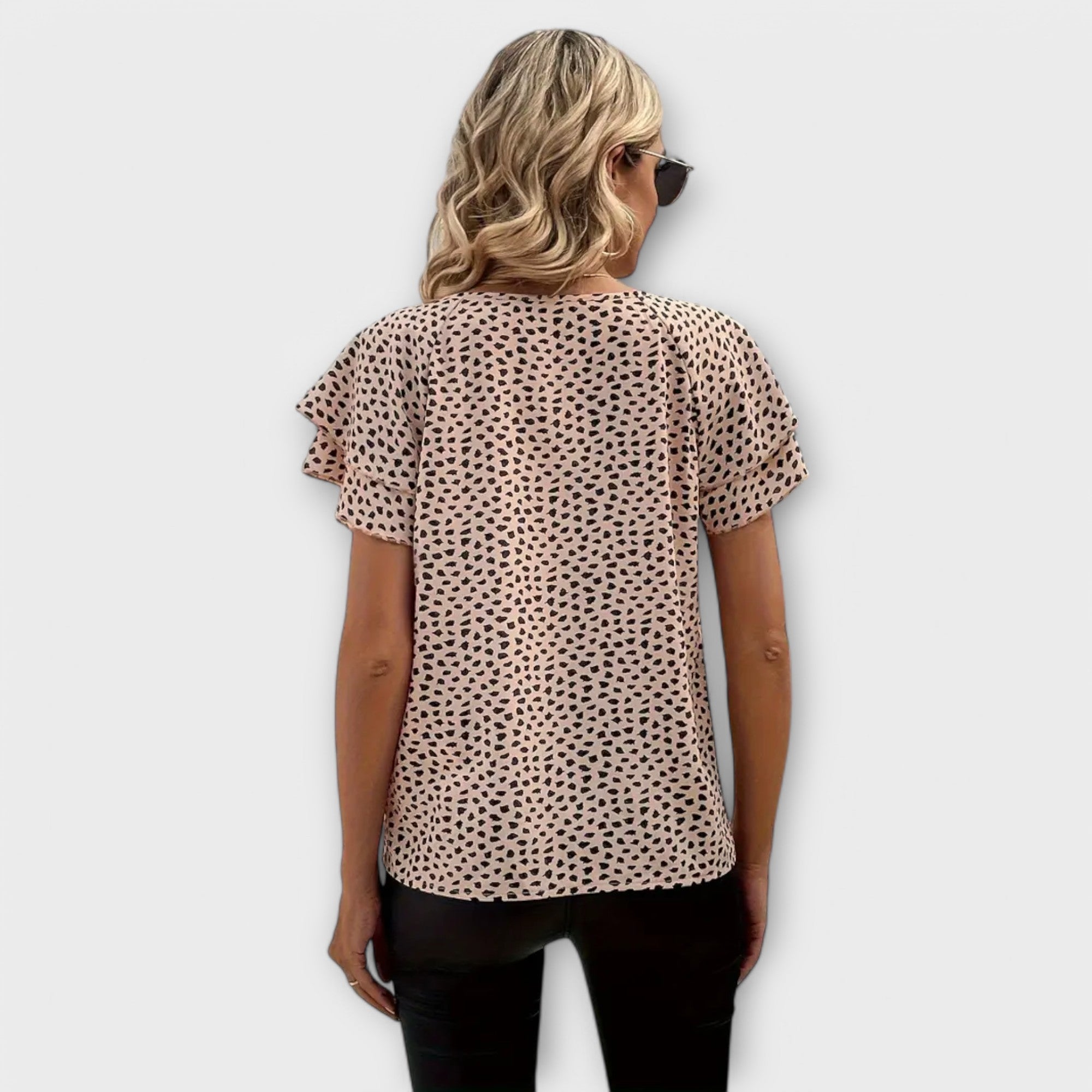 Emily | Hel|trykt Bluse