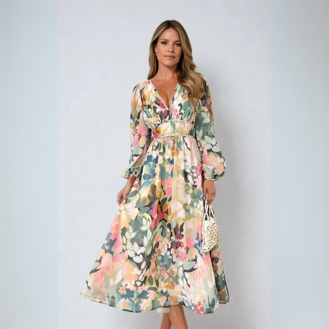 Elvira | Lang boho|kjole