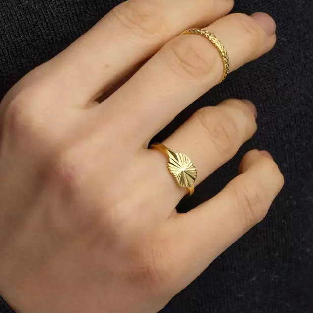 Aurizette | Solstråle Ring 18K Gull