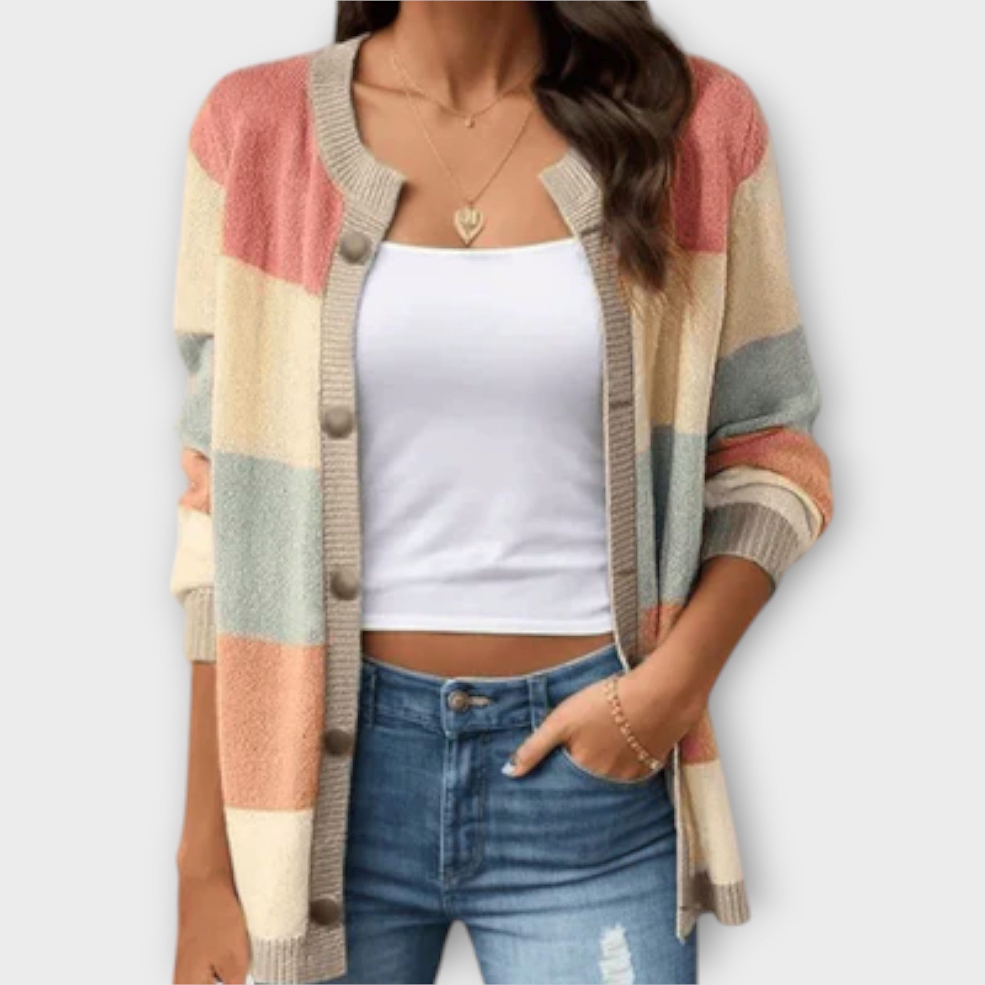 Lottenia | Stripete Cardigan