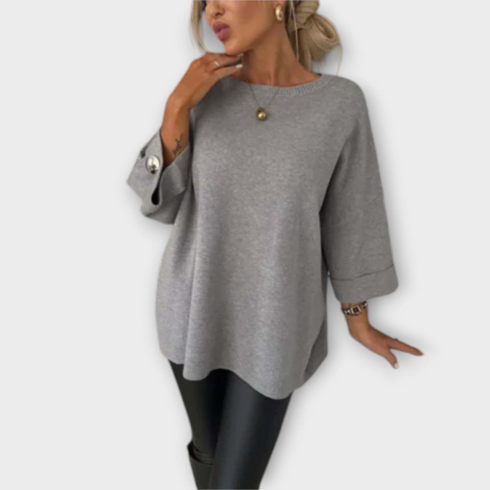 Isabella | Elegant Strikket Bluse