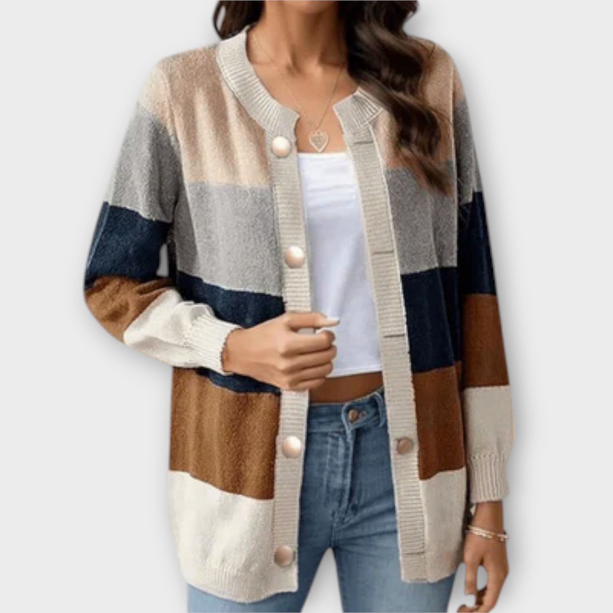 Lottenia | Stripete Cardigan