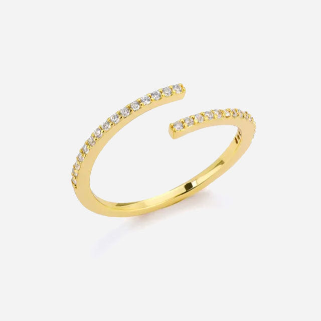 Eliandrea | Klassisk Zirkonia Ring 18K Gull