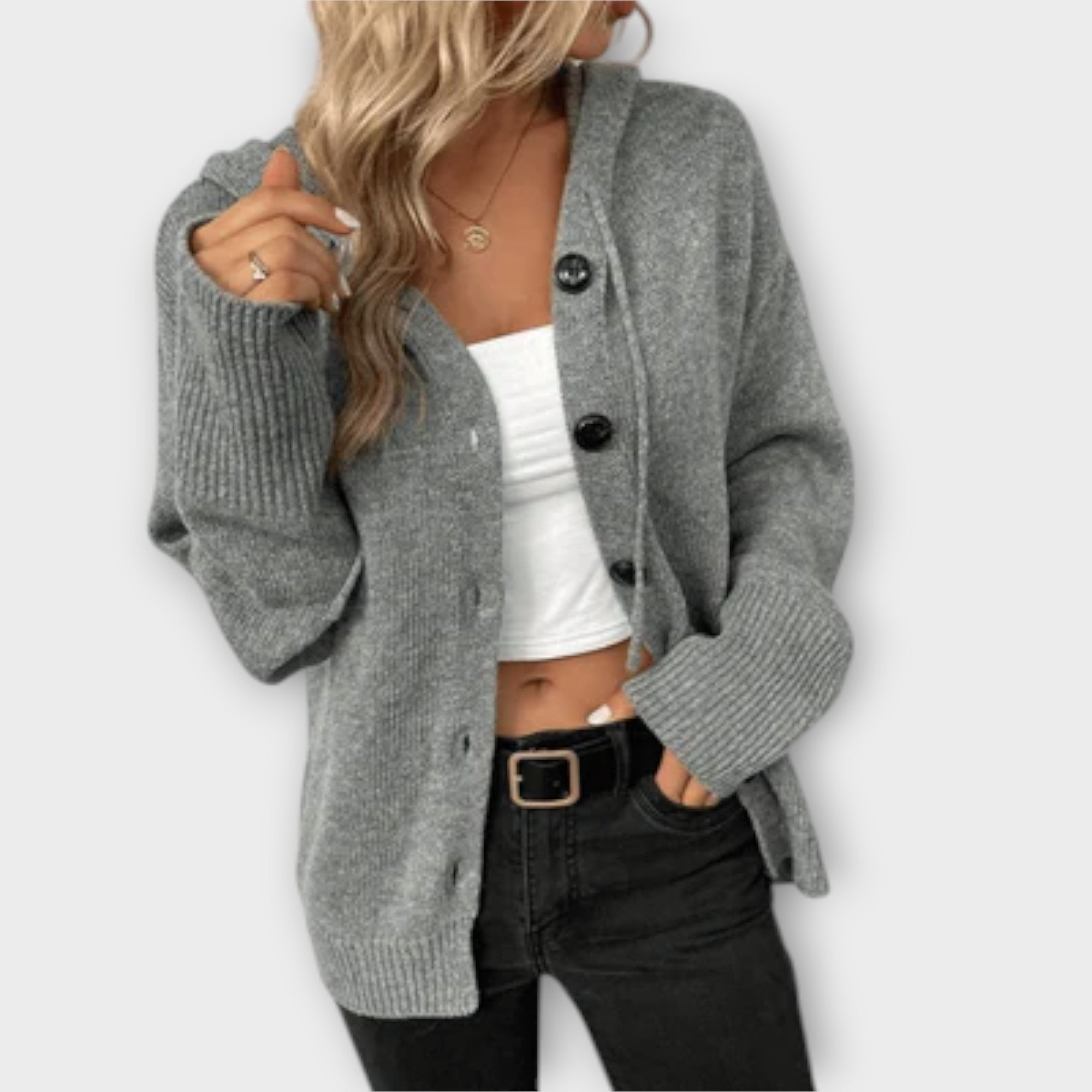 Brittan | Strikket Cardigan med Knapper