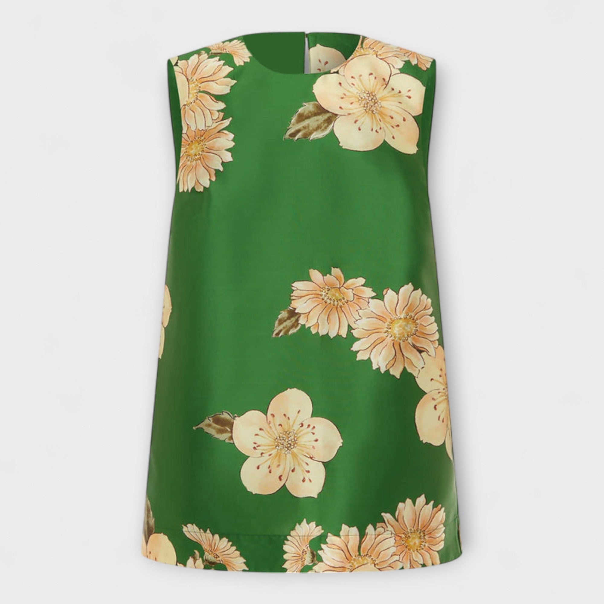 Clea | Sage Uten Ermer Buksedress