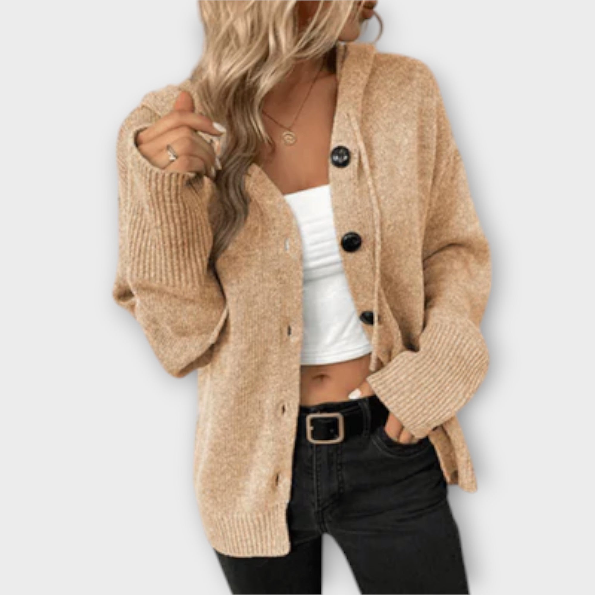 Brittan | Strikket Cardigan med Knapper
