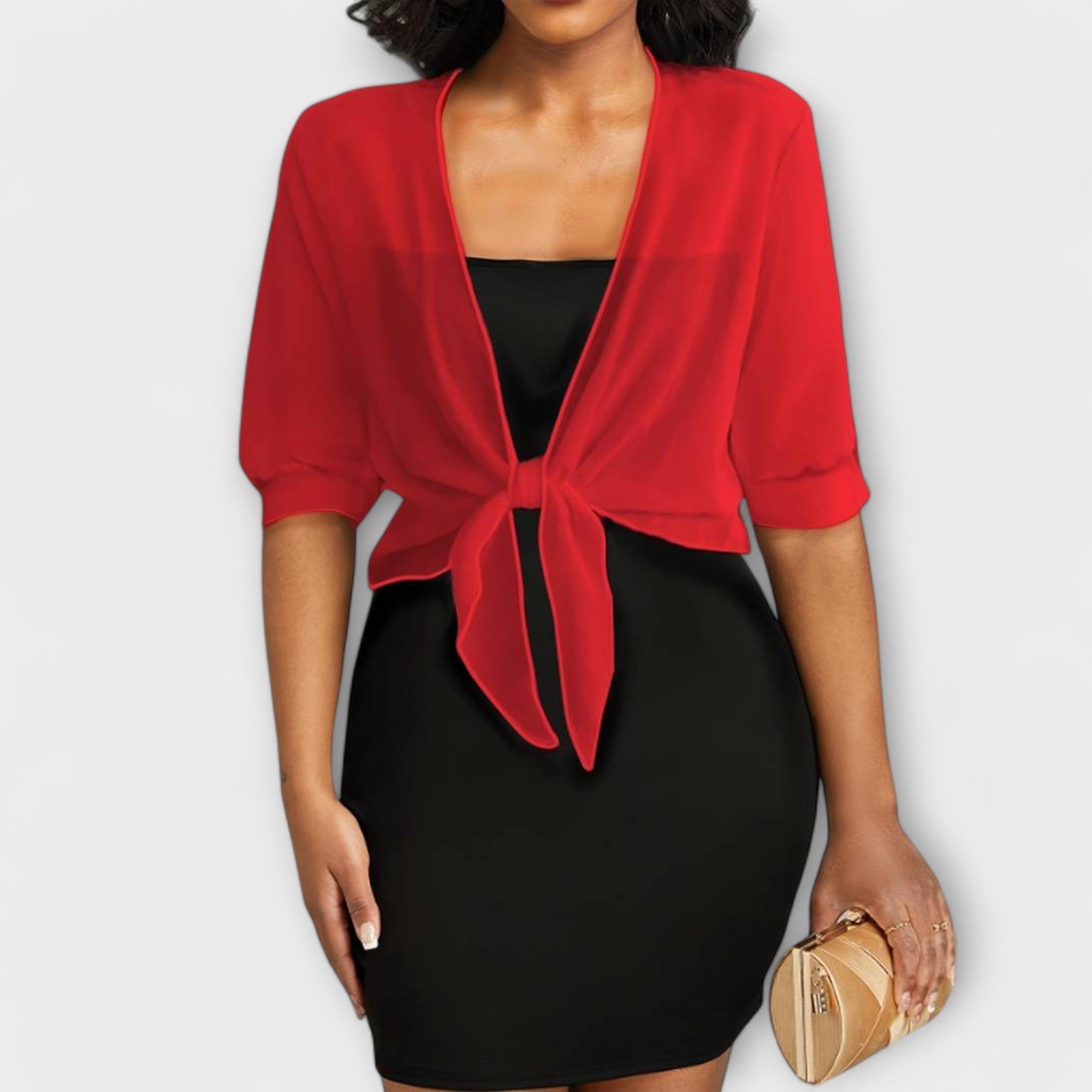 Olivia | Bluse med Åpen Front