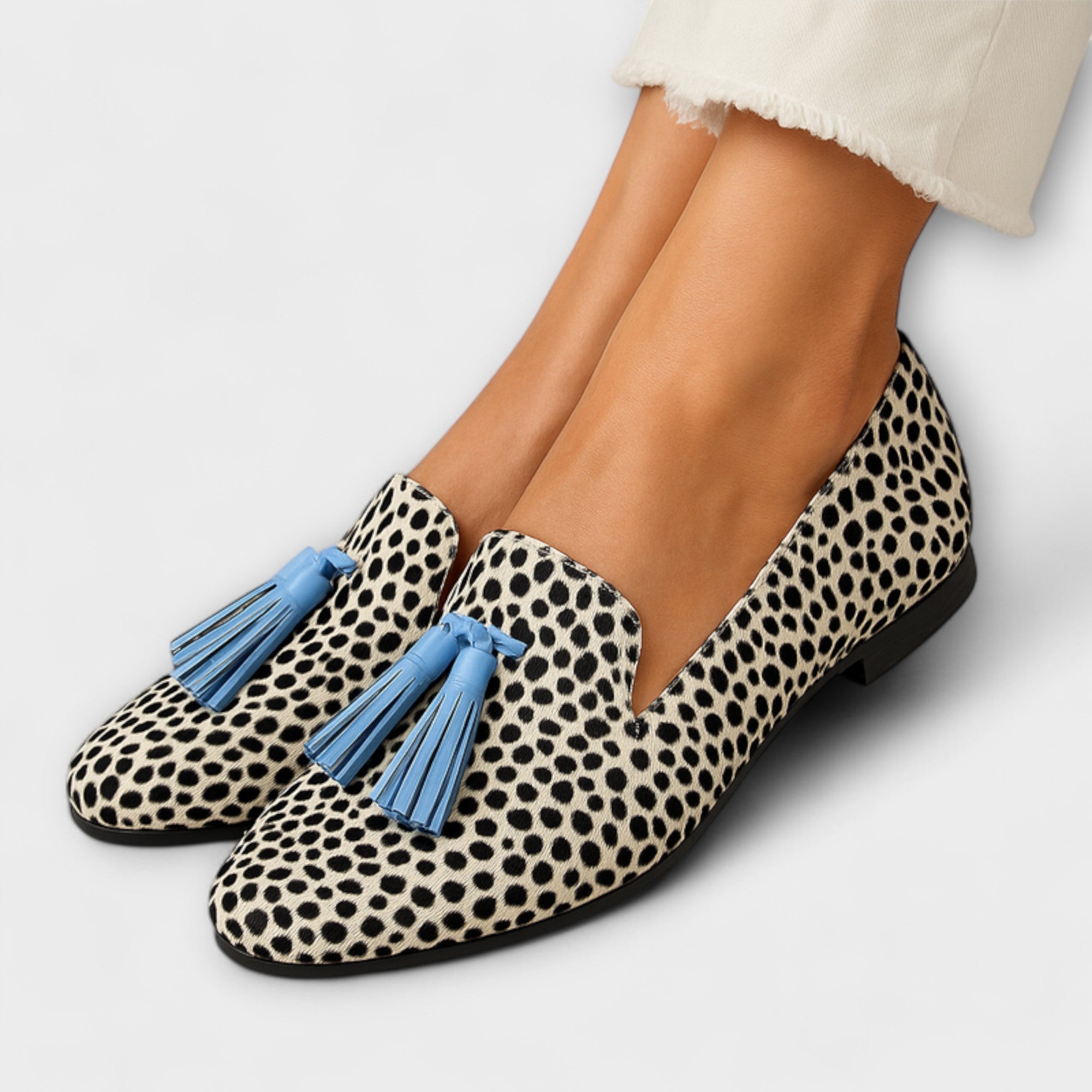 Alice | Polka Frynse Loafers