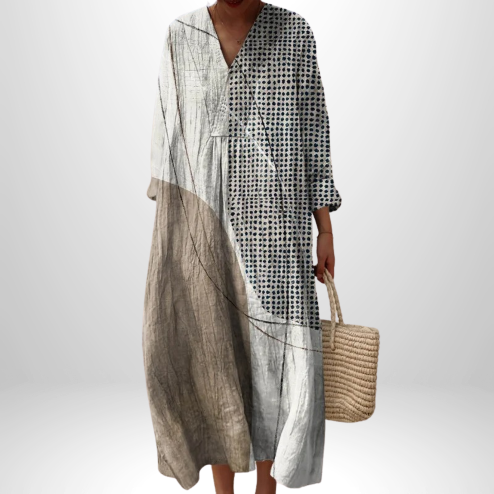 Sunniva | Elegant geometrisk kjole