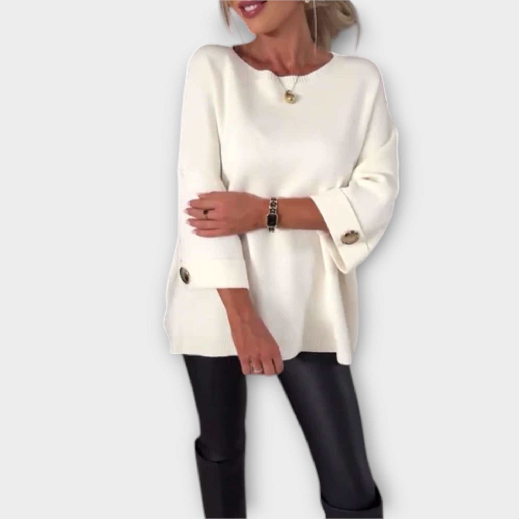 Isabella | Elegant Strikket Bluse