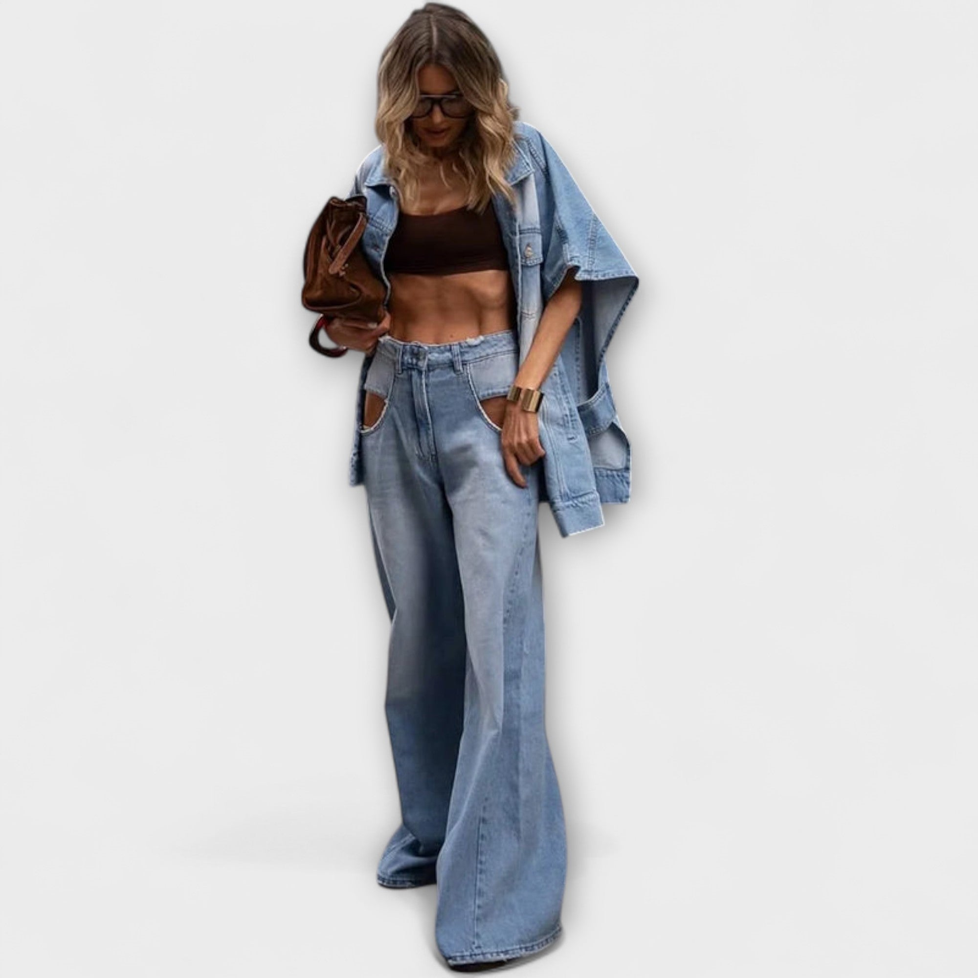 Blair | Løs|Passform Uten Ermer Denim Sett