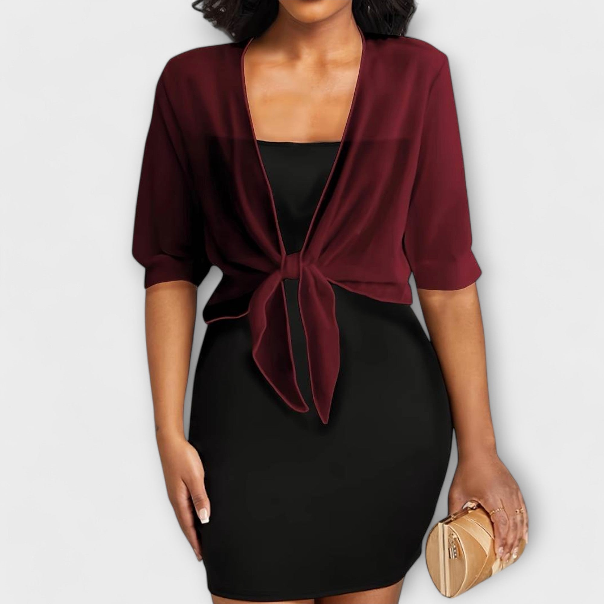 Olivia | Bluse med Åpen Front