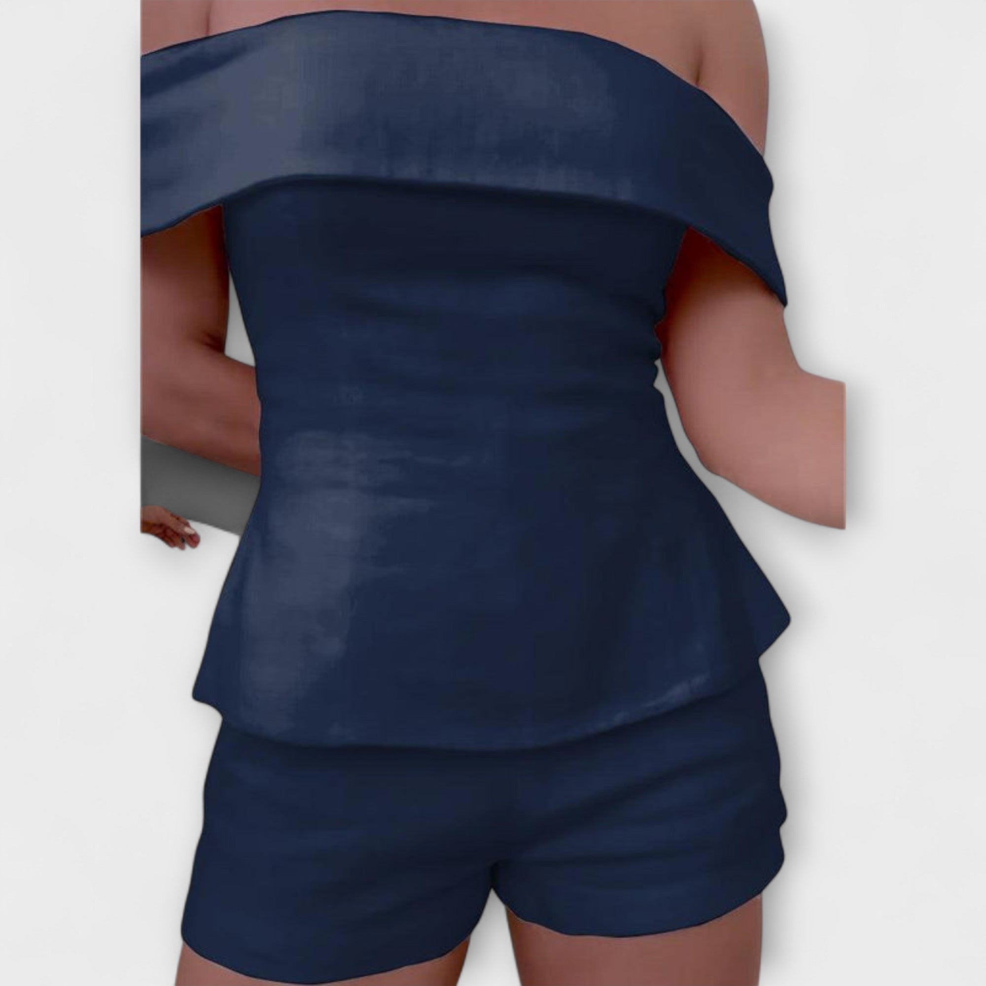 Olivia | Hvit Bomull|Linen To|Delt Sett
