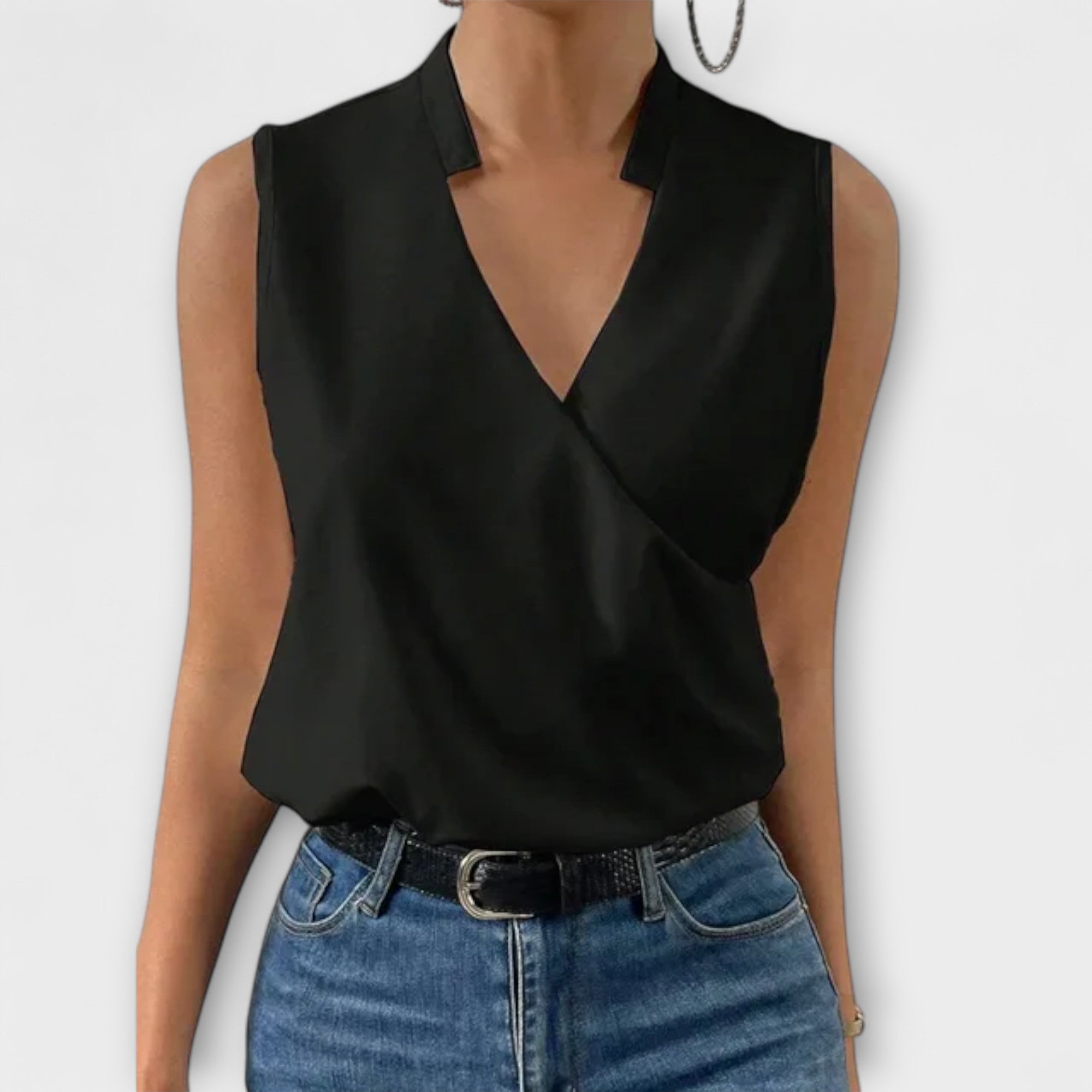 Myk Sommer Top med V|Utringning