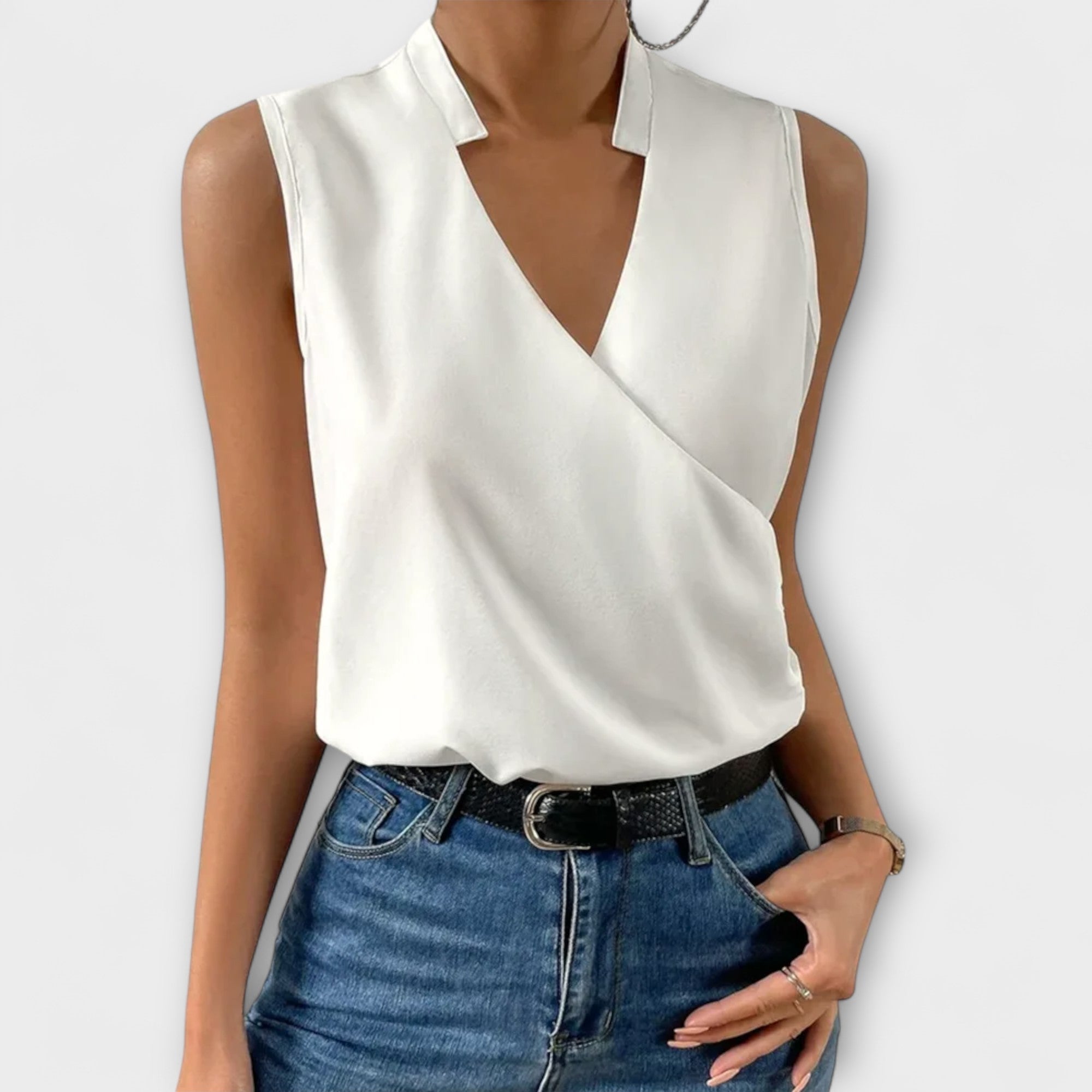 Myk Sommer Top med V|Utringning