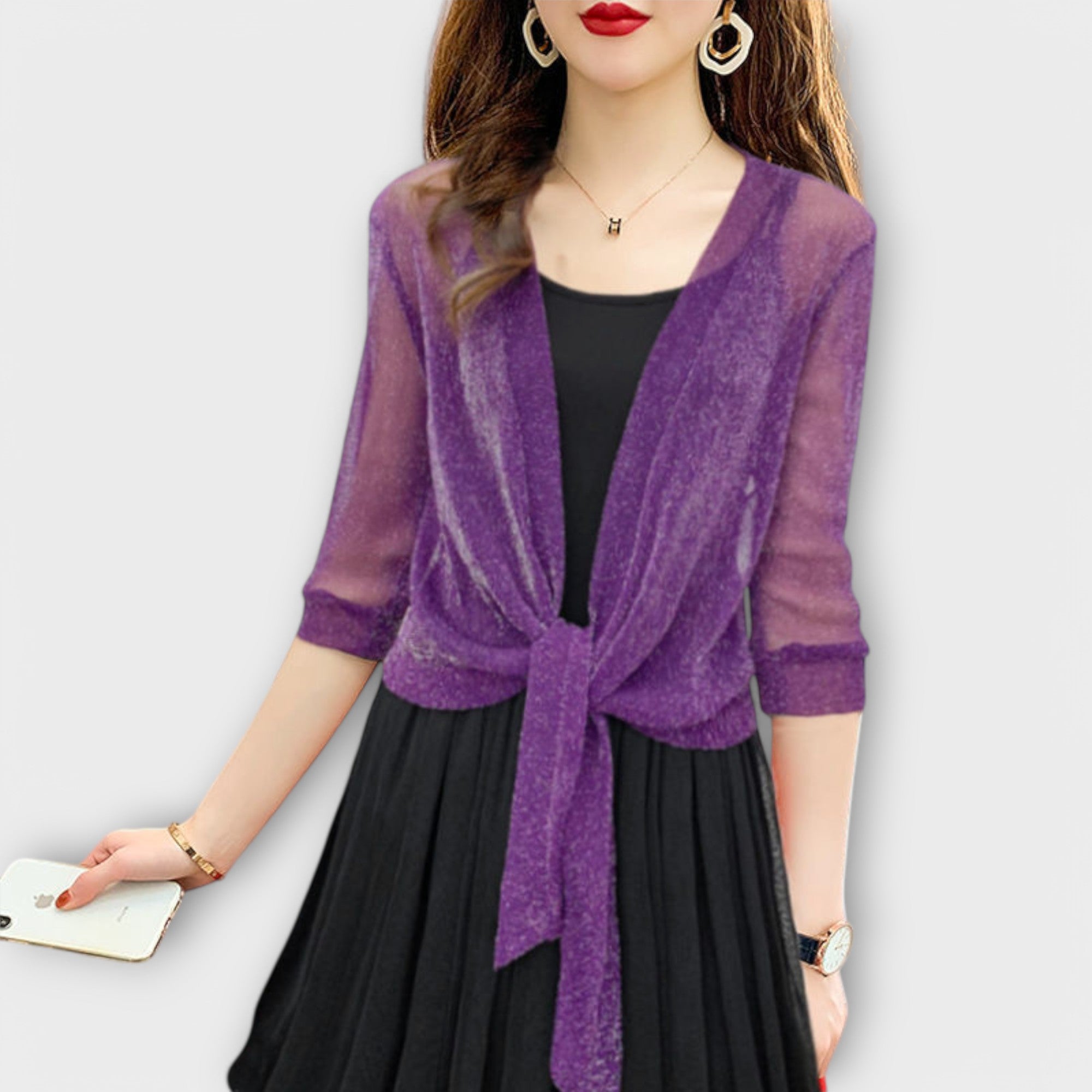Olivia | Bluse med Åpen Front