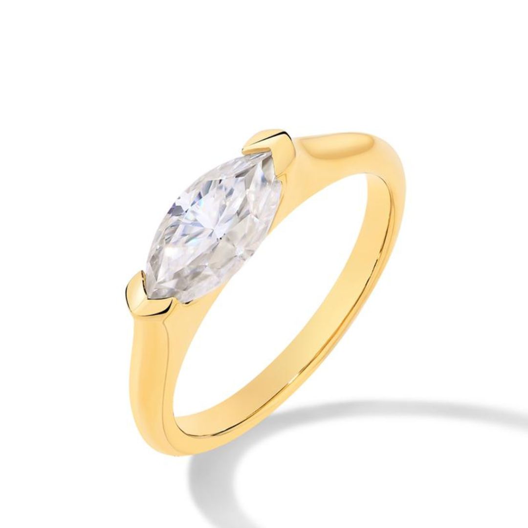 Avanirelle | Diamantring 18k Gull