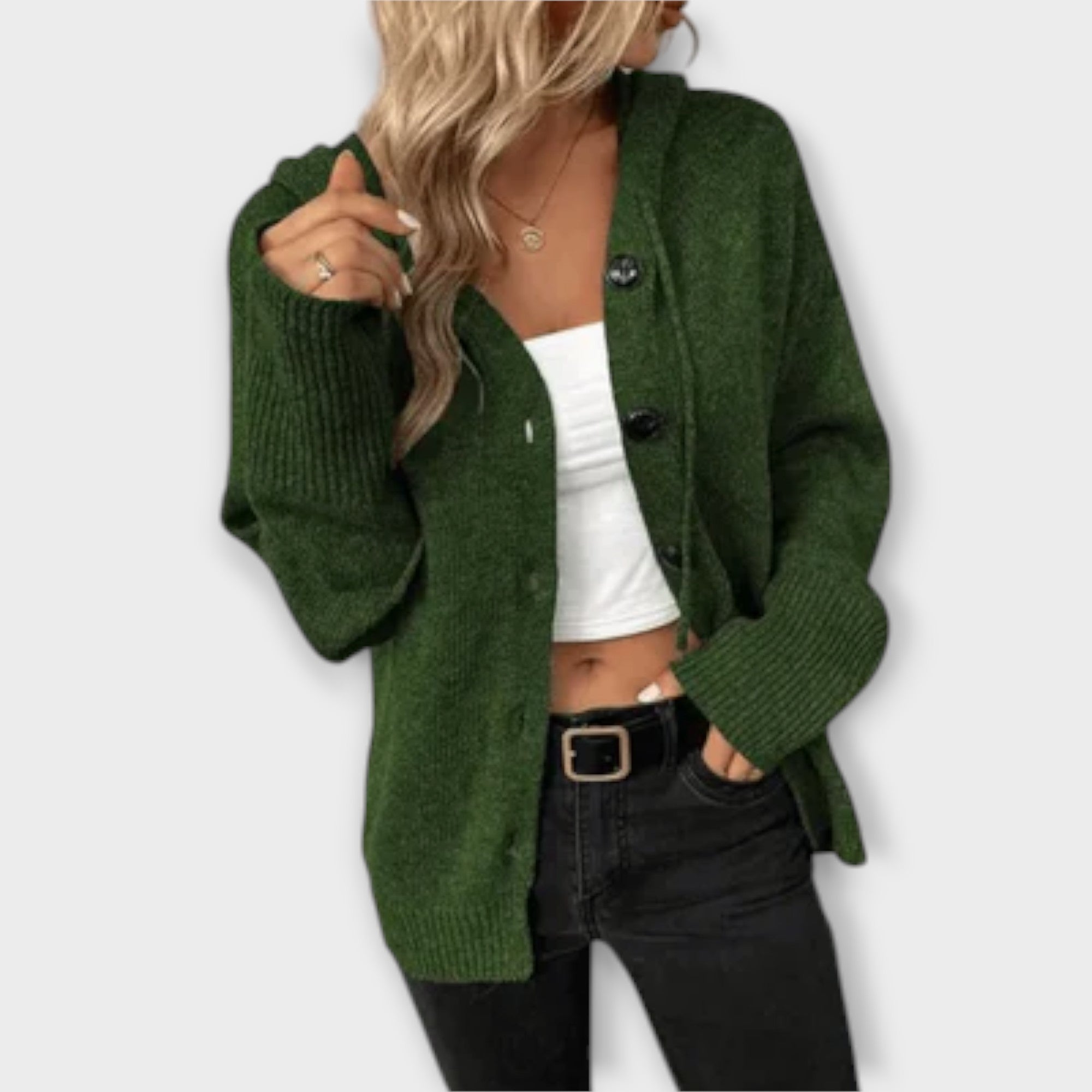 Brittan | Strikket Cardigan med Knapper
