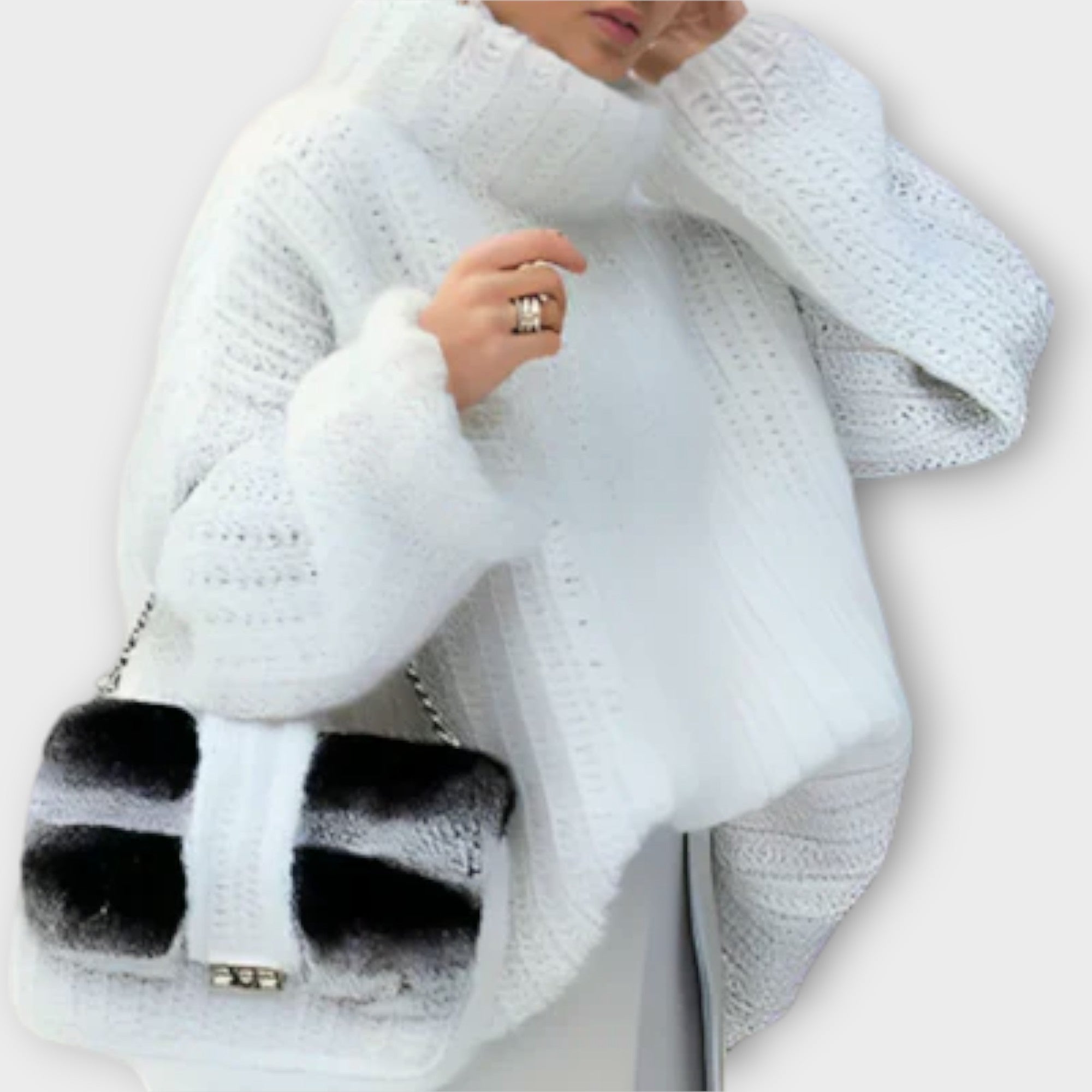 Paulina | Myk Lang|Ermet Kvinne Hoodie