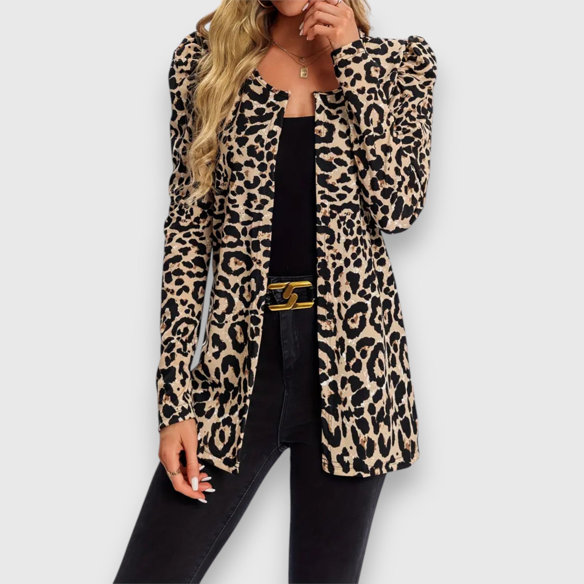 Serafina | Stilig jakke med leopardmønster