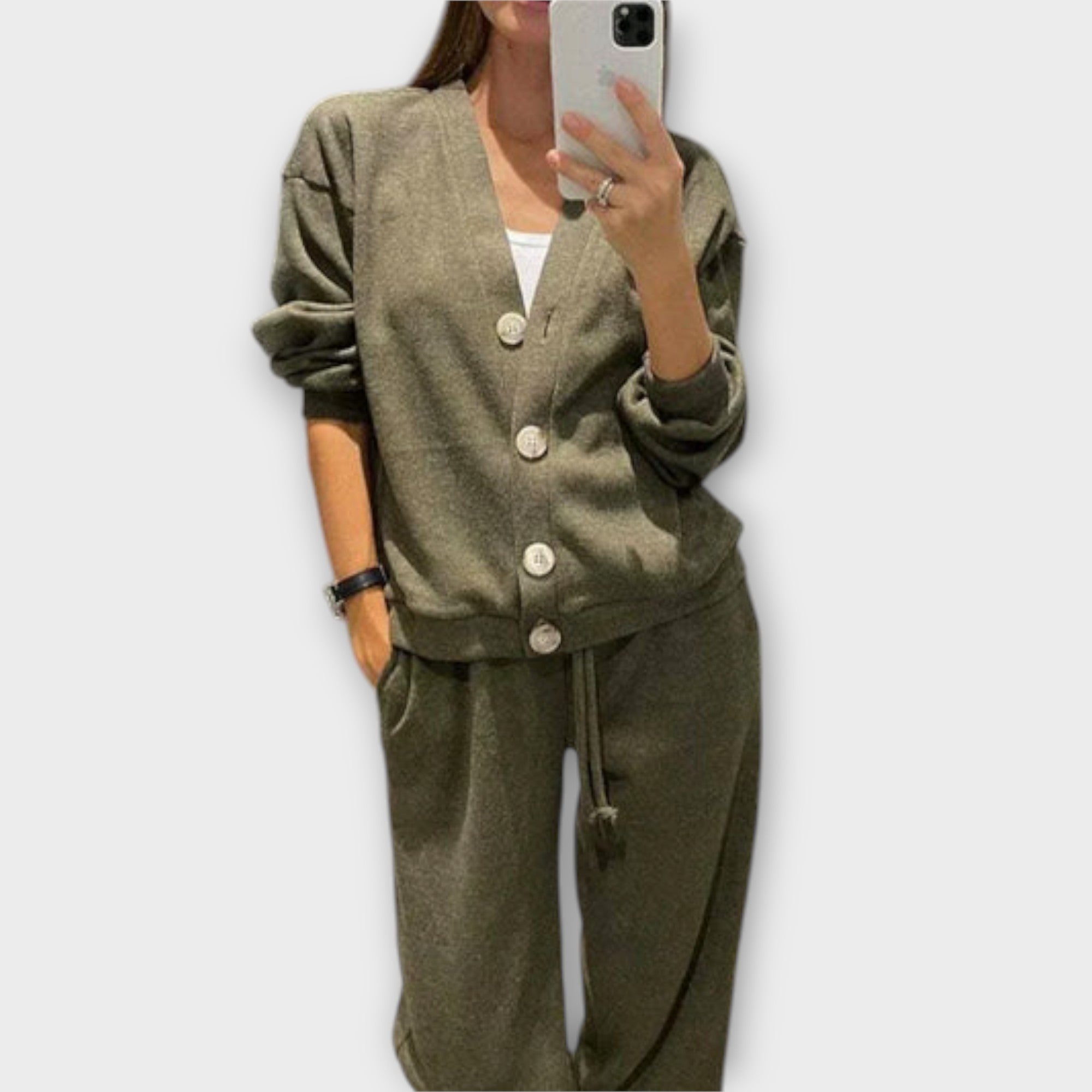Chantal | Cardigan og Bukse Sett