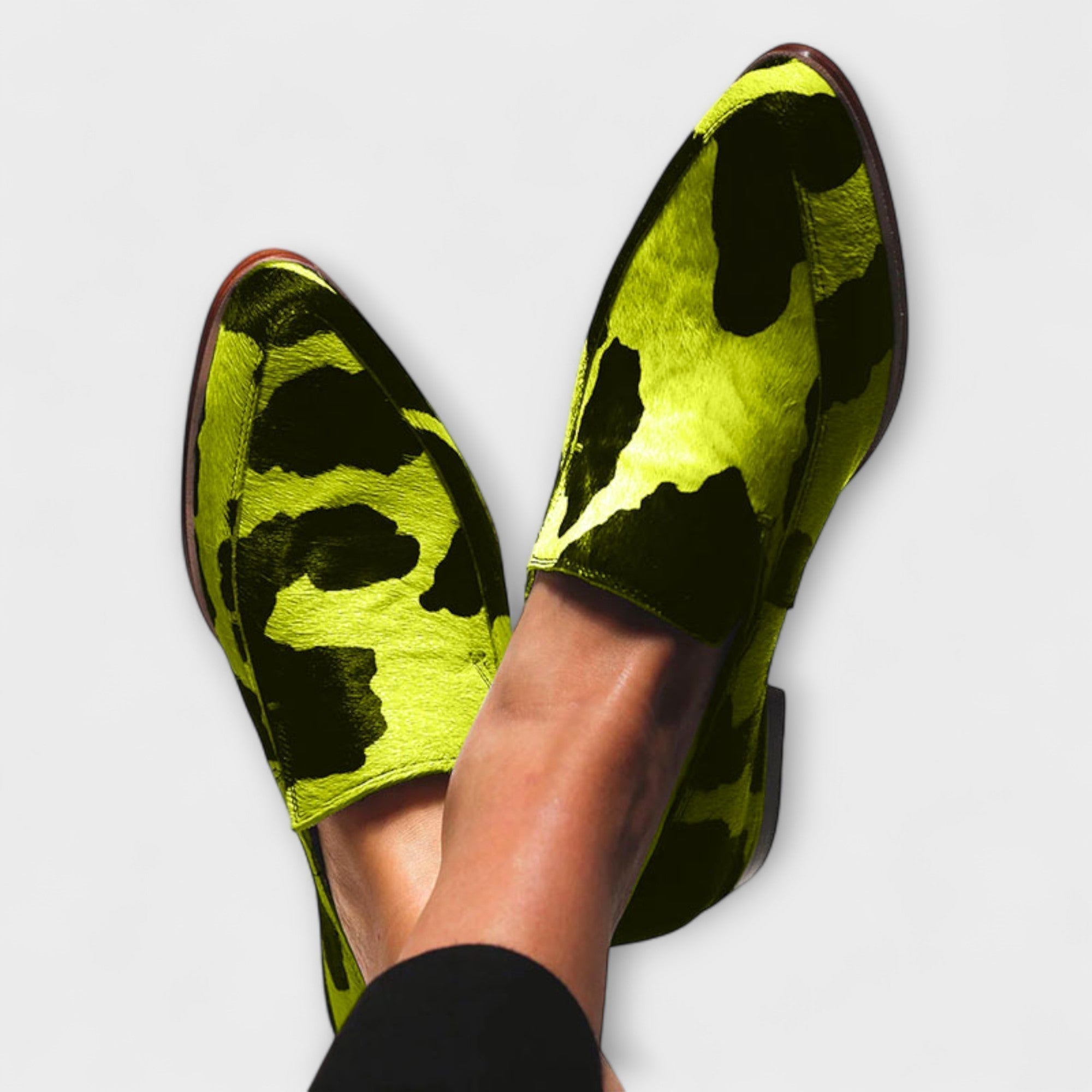 Maja | Dristige Cow Print Loafers