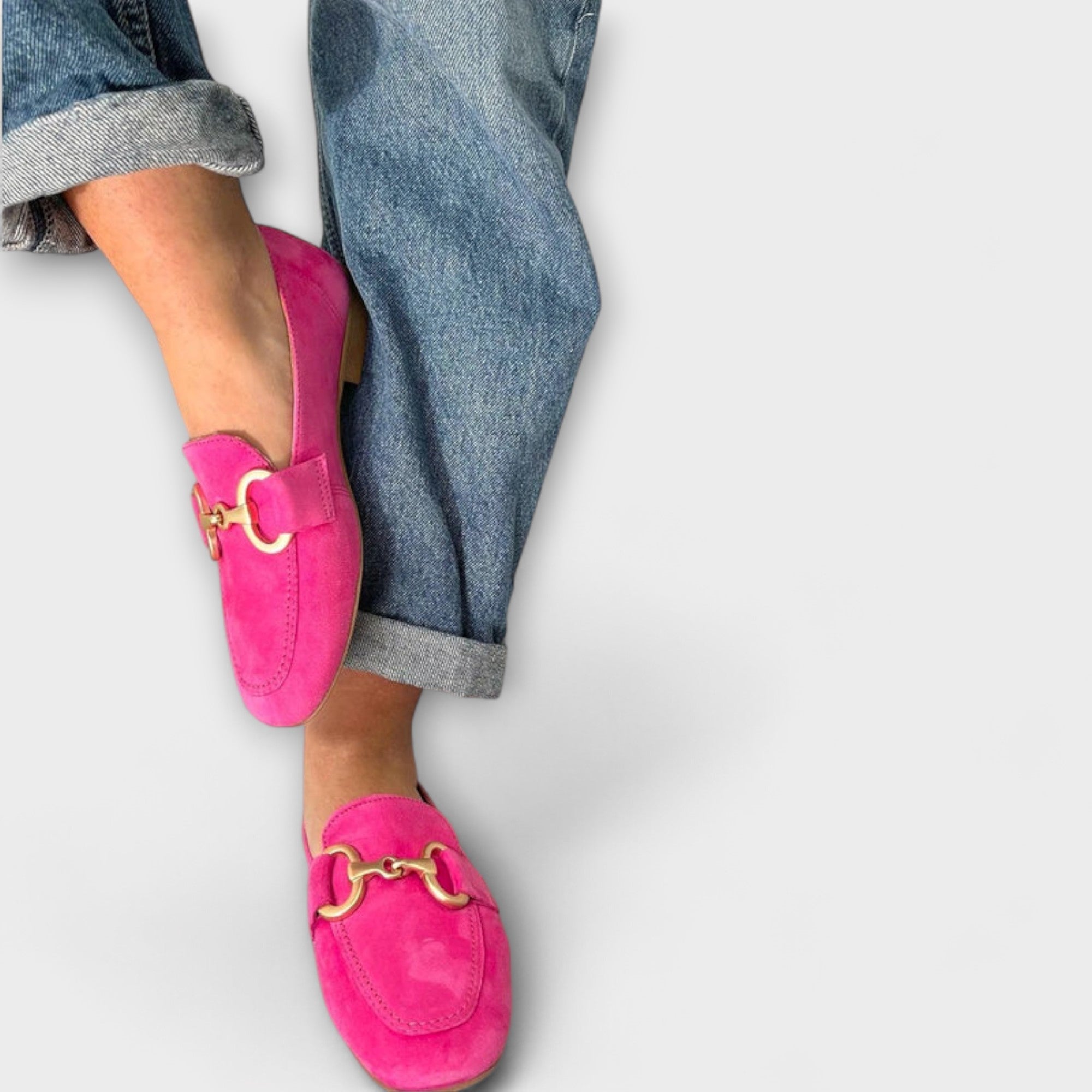 Elin | Lys rosa Bit Loafers