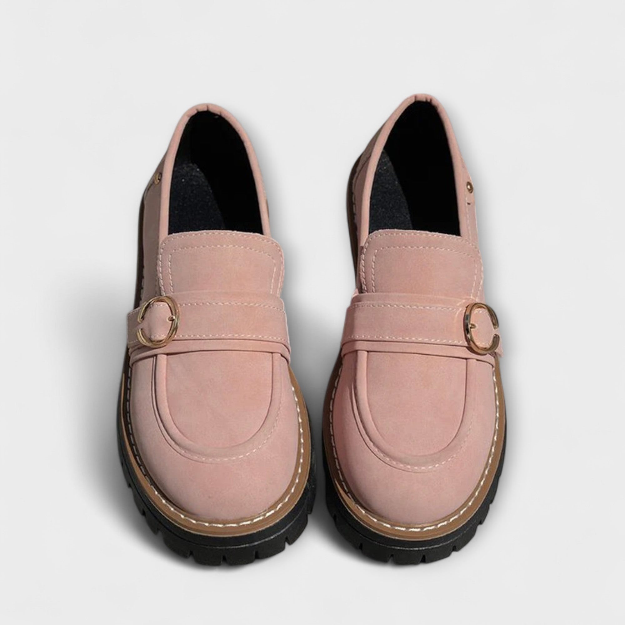 Kari | Spenne Suede Loafers