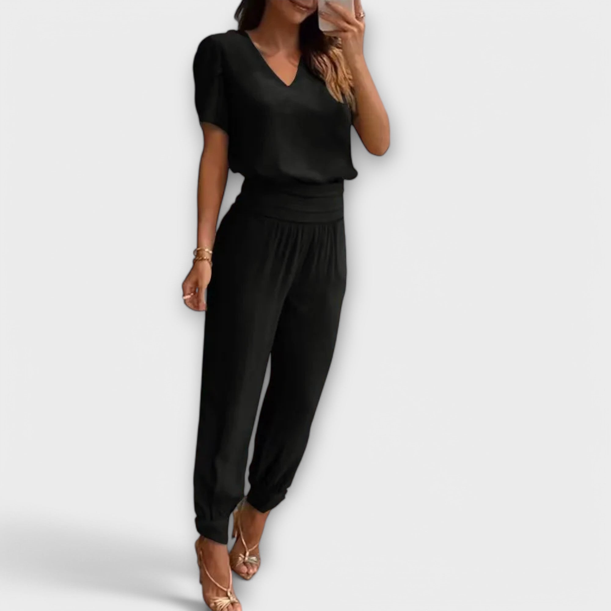 Irmelin | Elegant Sett med Topp og Bukser