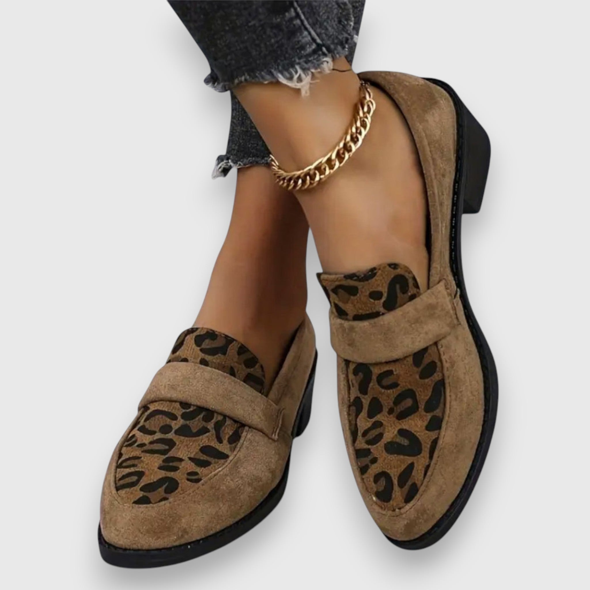 Brunika | Leopard Loafers