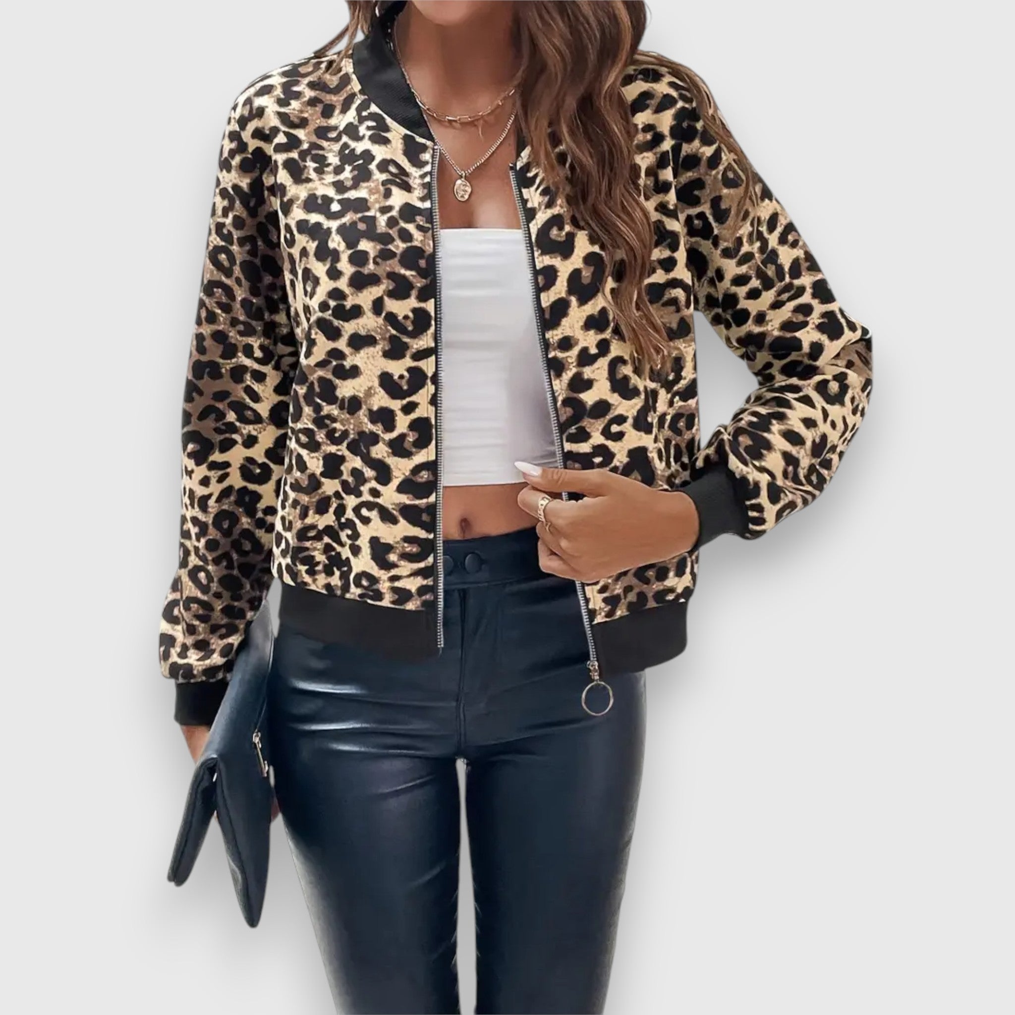 Noelia | Jakke med leopardmønster