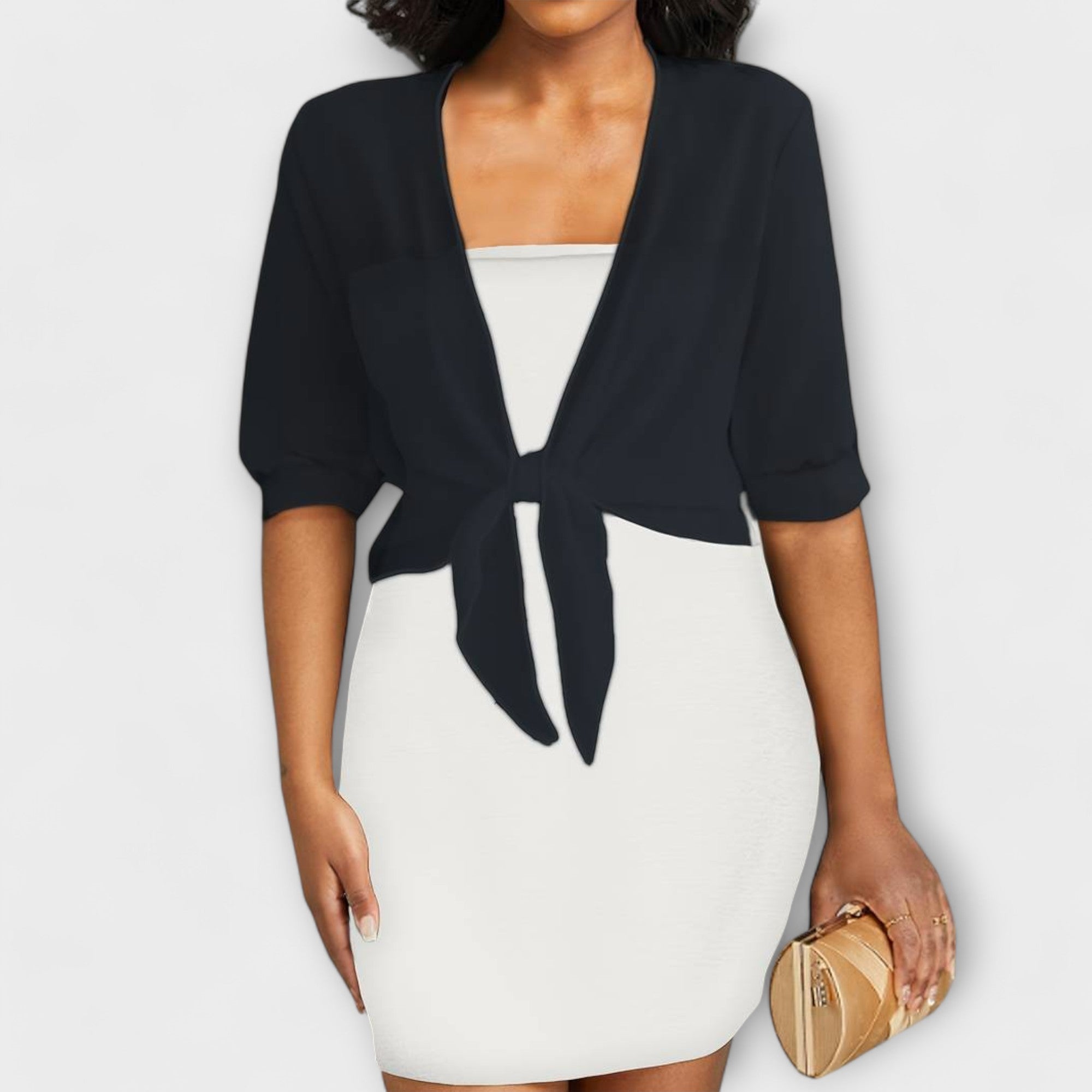 Olivia | Bluse med Åpen Front