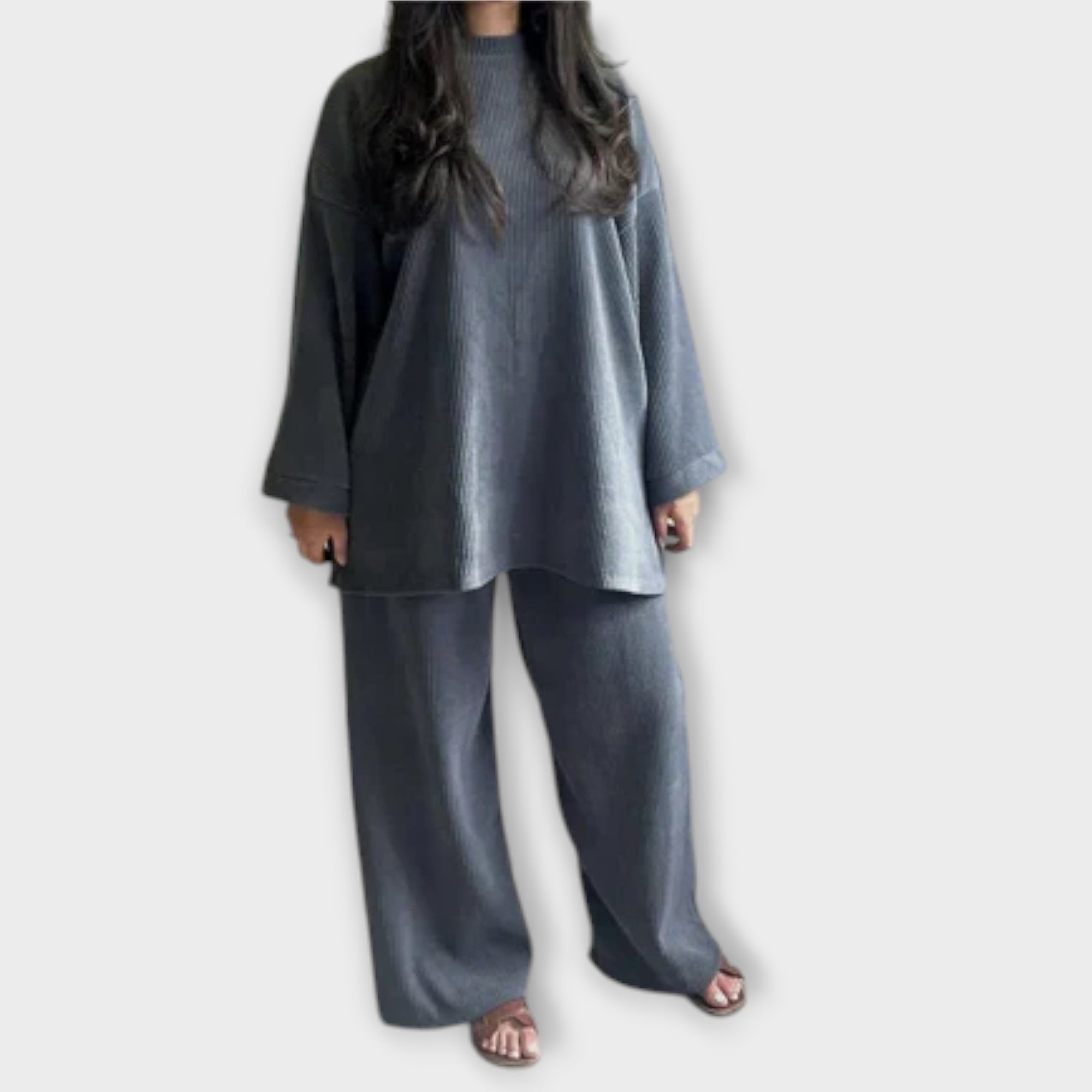 Ingrid | Plus Size Sett | Ribbet Stil