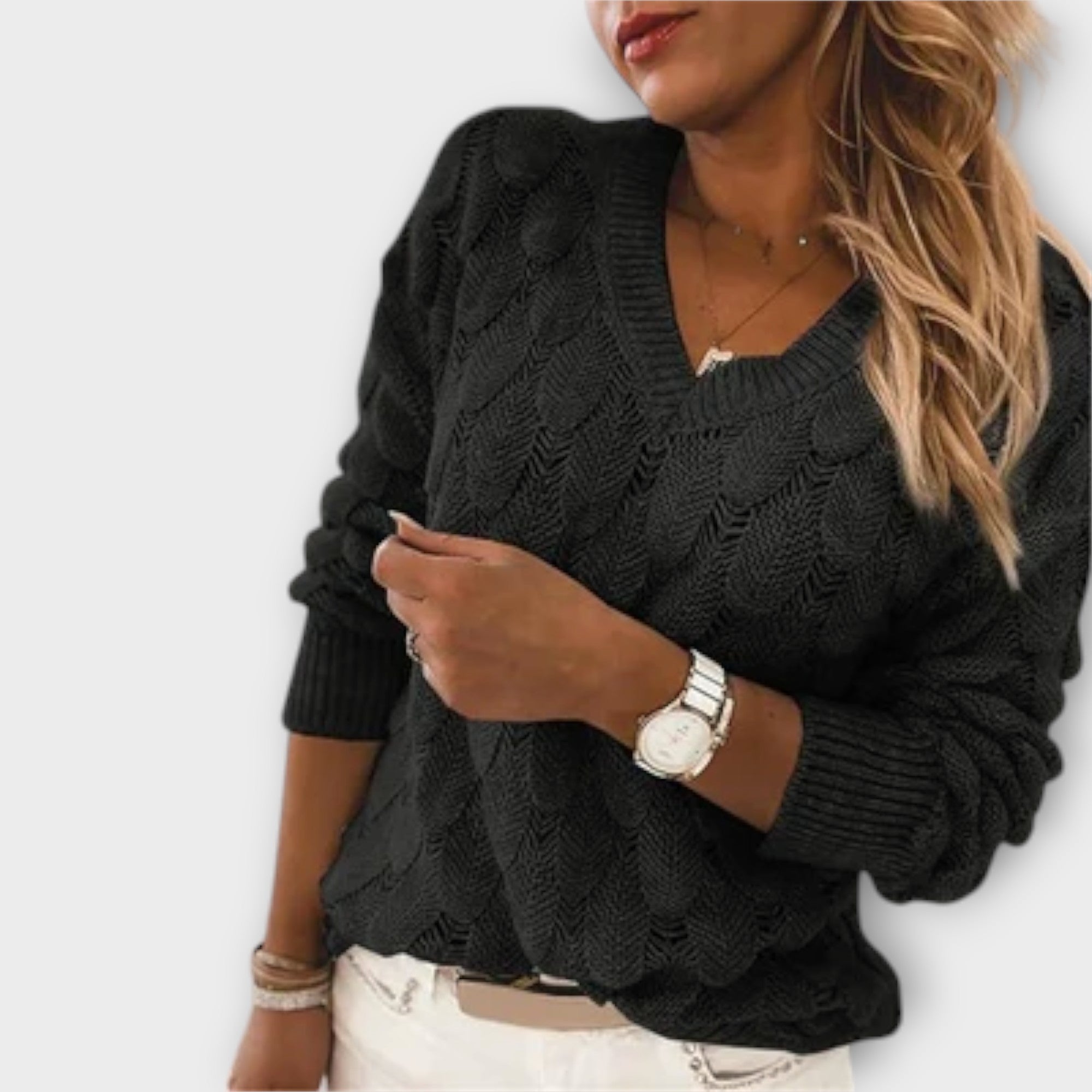 Noemier | Pullover med V-hals
