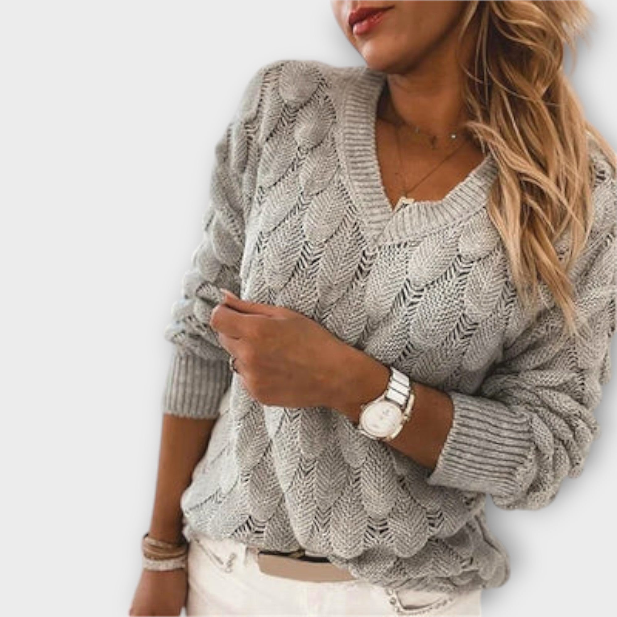 Noemier | Pullover med V-hals