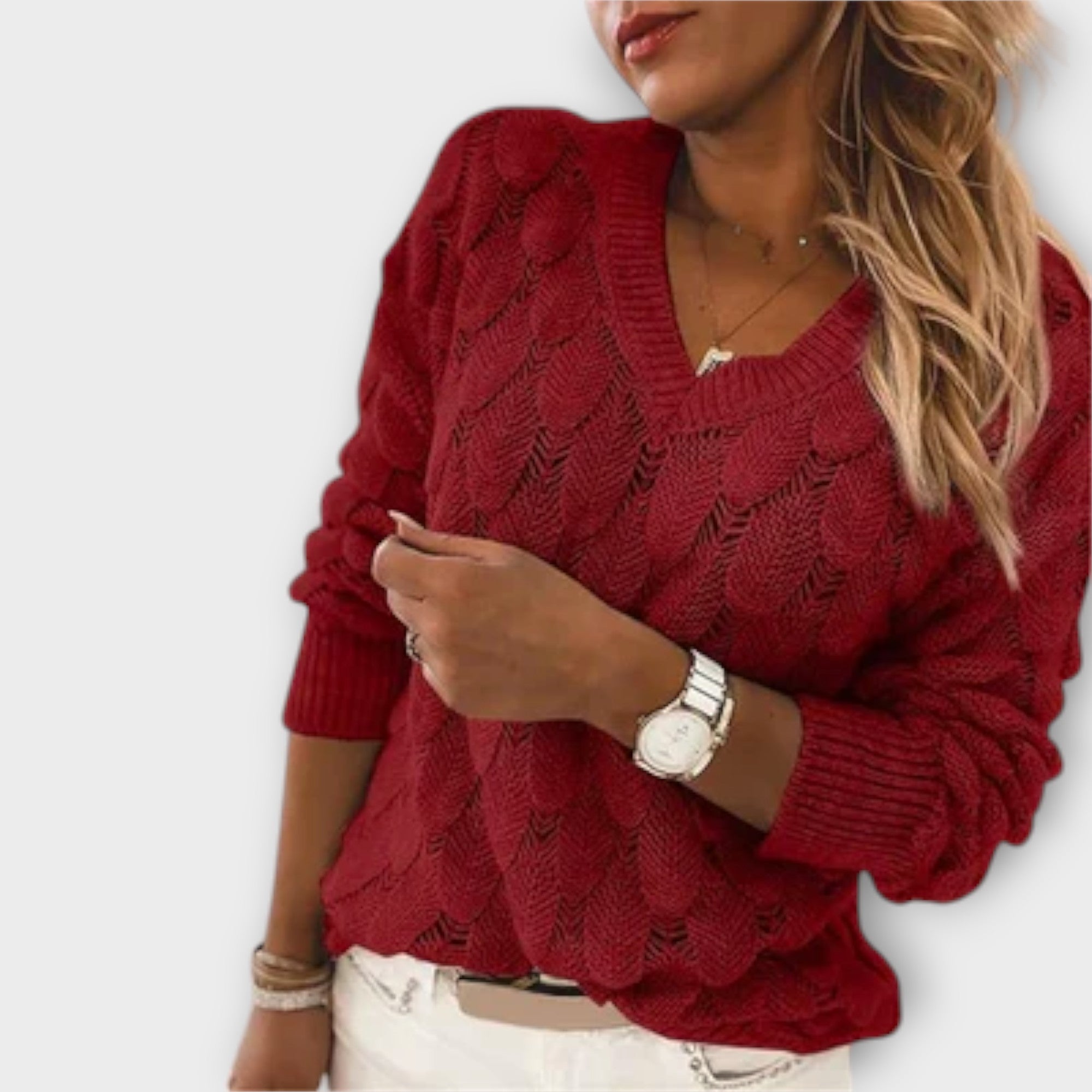 Noemier | Pullover med V-hals